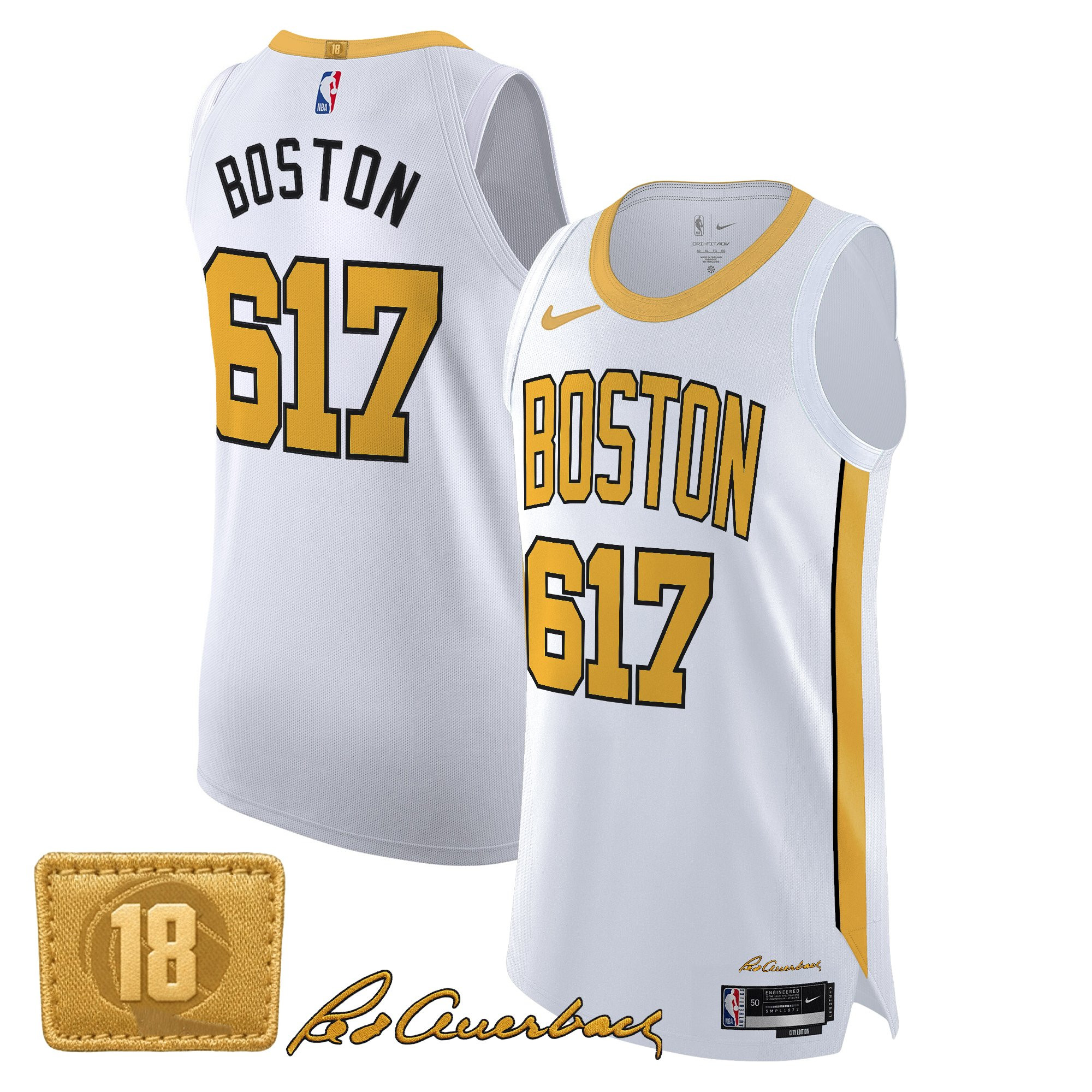 Boston Celtics 2025/26 City Edition Swingman Jersey - All Stitched - Image 2