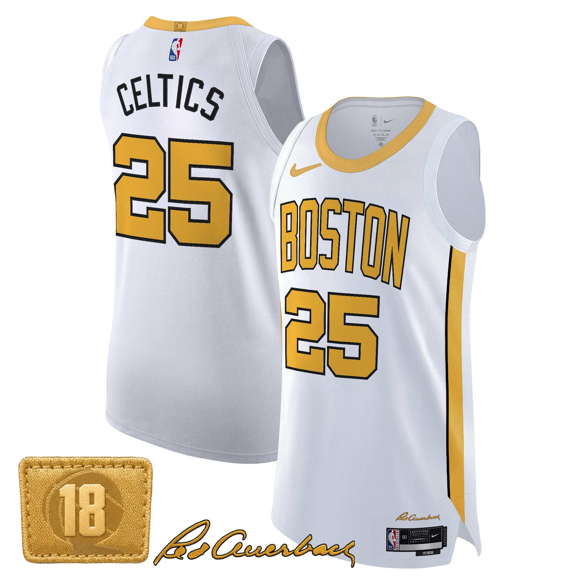 Boston Celtics 2025/26 City Edition Swingman Jersey - All Stitched - Image 7