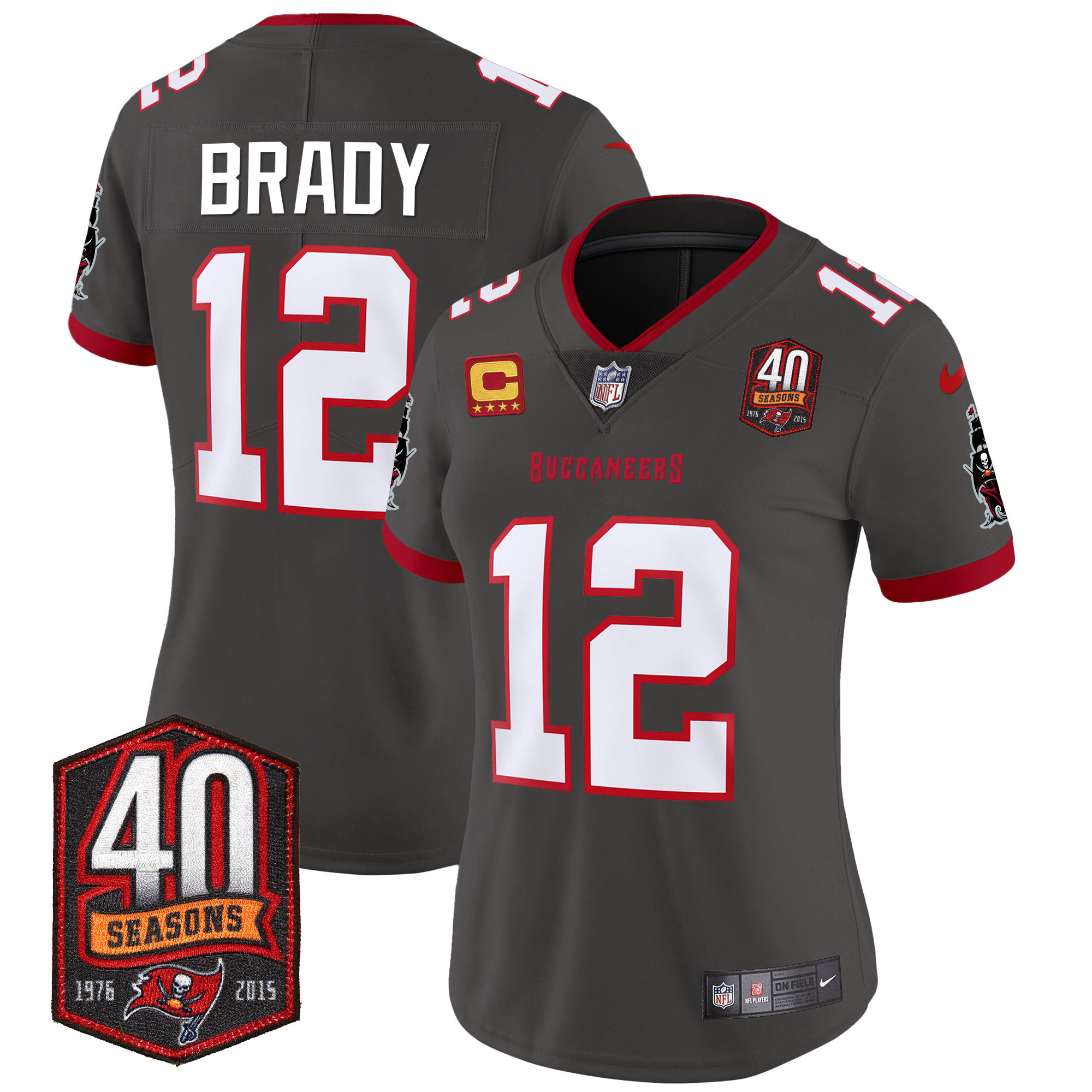 Women's Buccaneers 40th Season Patch Vapor Limited Jersey - All Stitched - Image 29