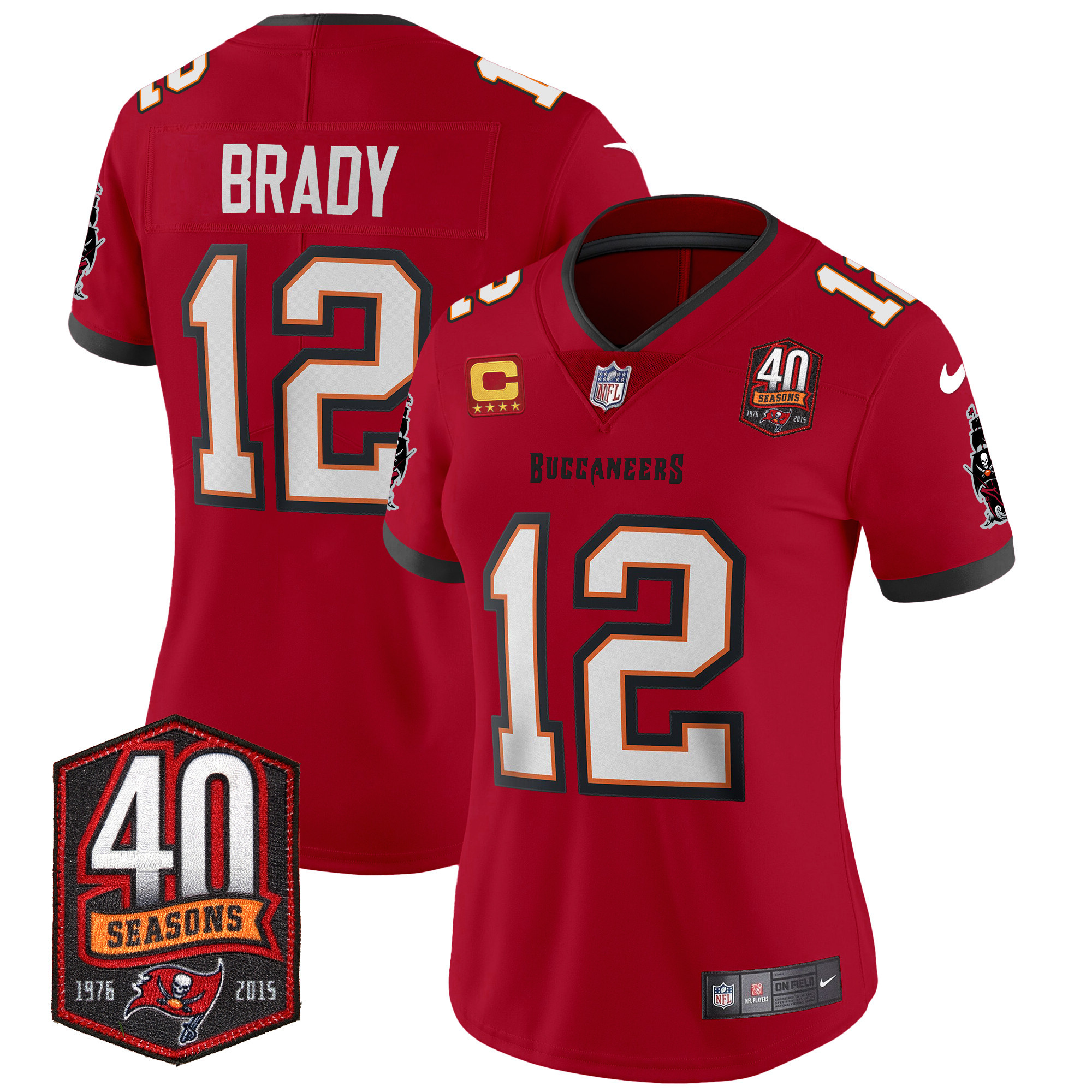 Women's Buccaneers 40th Season Patch Vapor Limited Jersey - All Stitched - Image 15