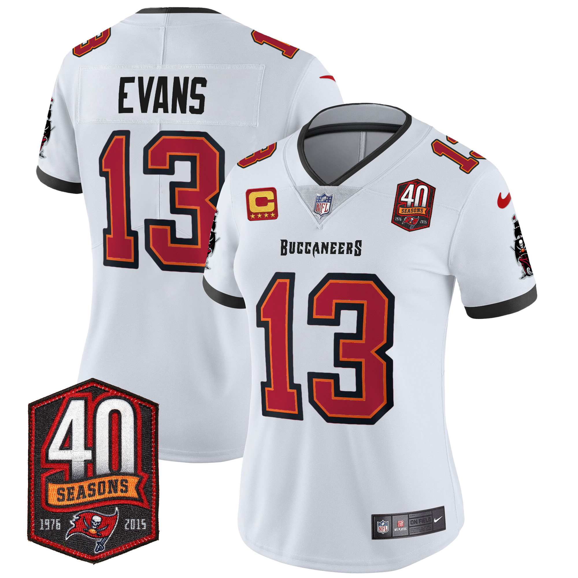 Women's Buccaneers 40th Season Patch Vapor Limited Jersey - All Stitched - Image 23