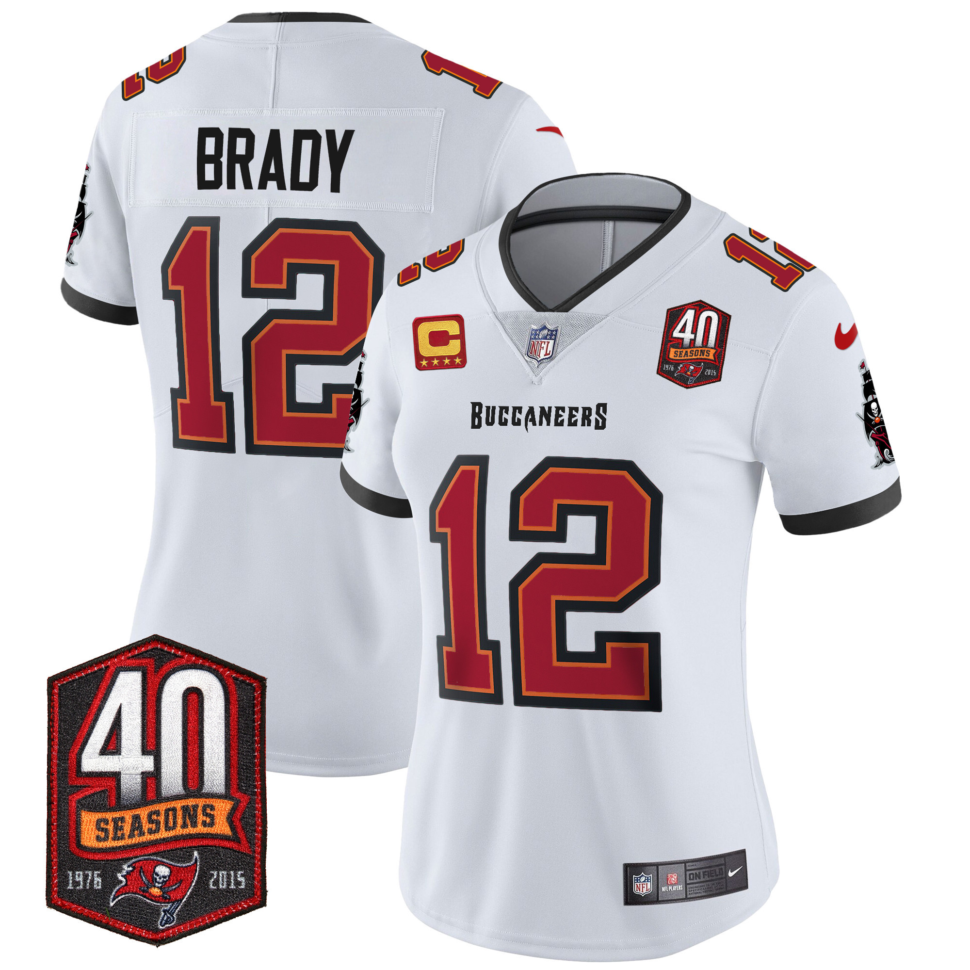 Women's Buccaneers 40th Season Patch Vapor Limited Jersey - All Stitched - Image 22