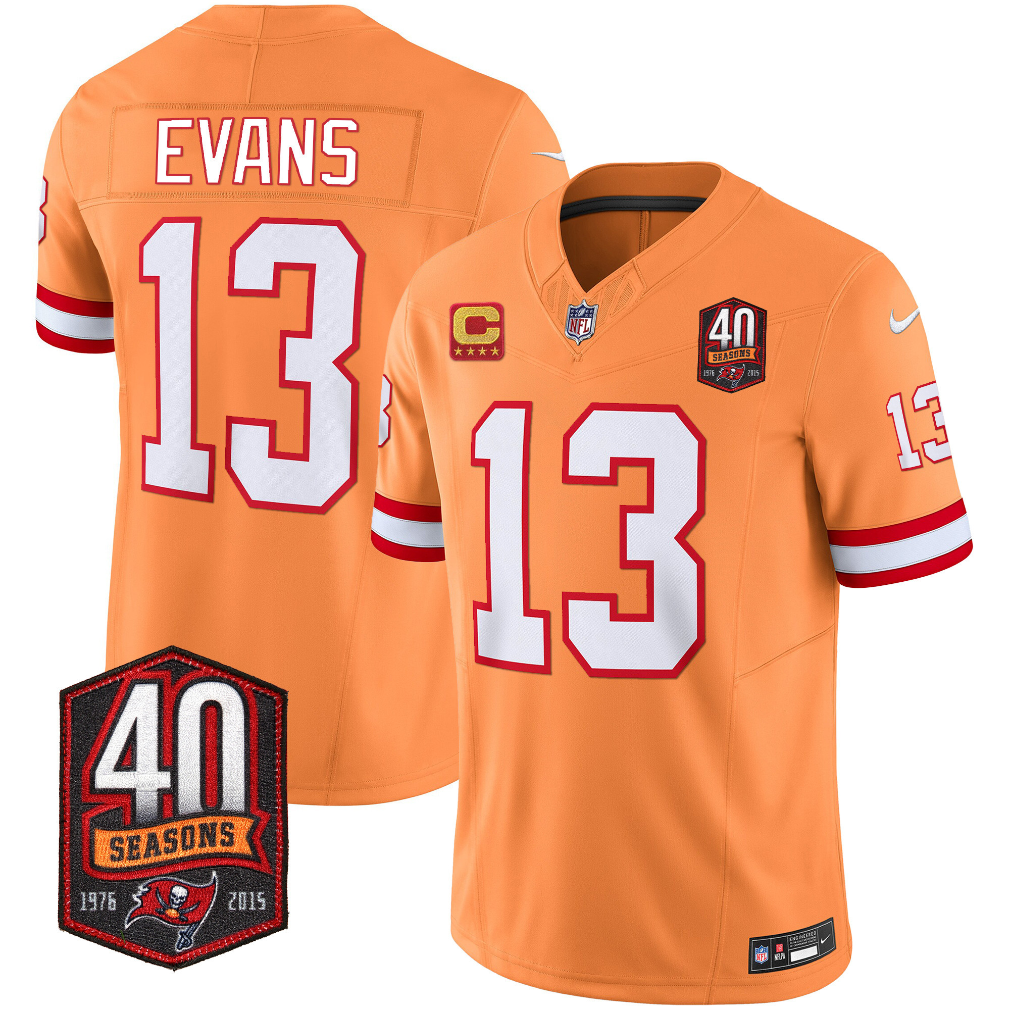 Men's Buccaneers 40th Season Patch Vapor Limited Jersey - All Stitched - Image 37