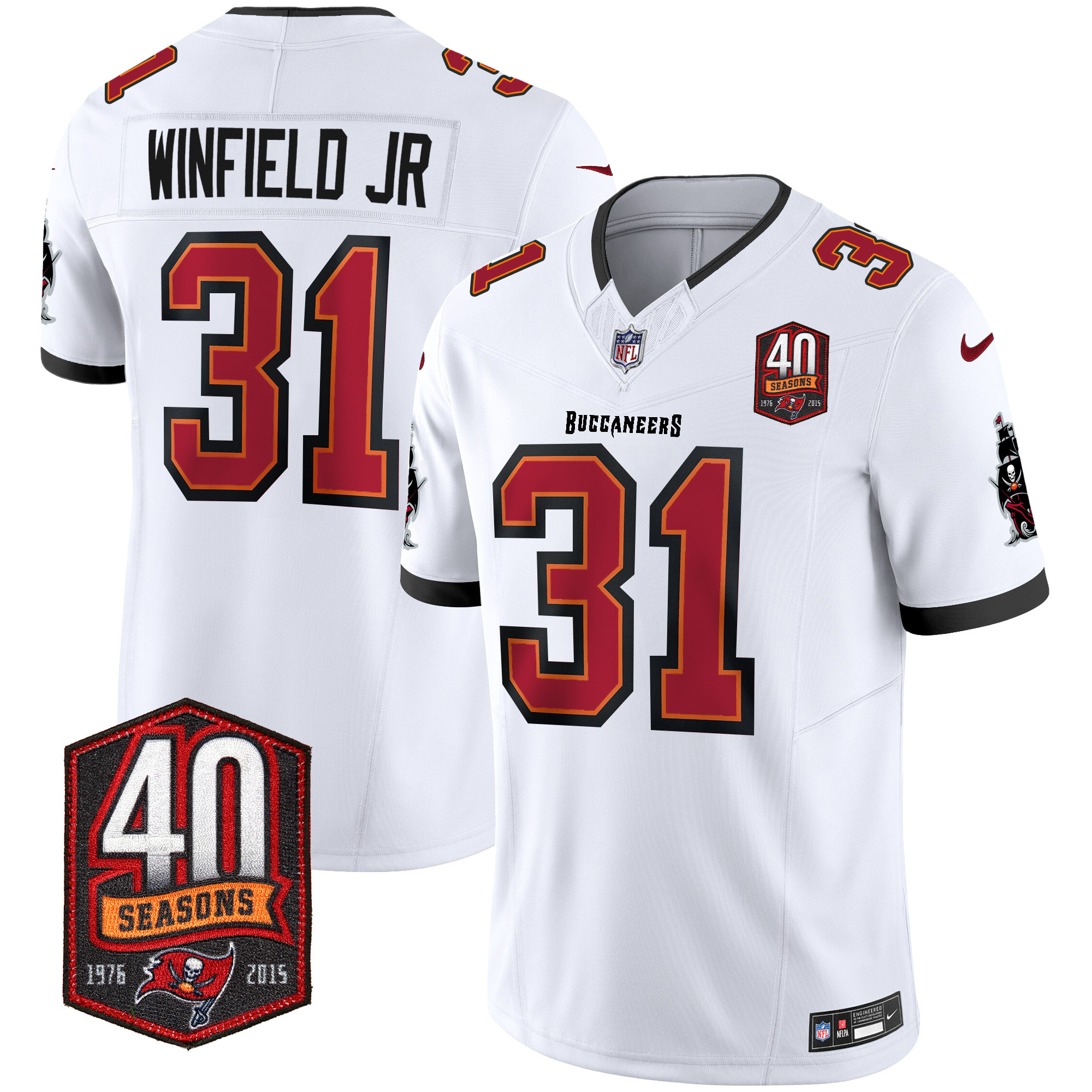 Men's Buccaneers 40th Season Patch Vapor Limited Jersey - All Stitched - Image 27