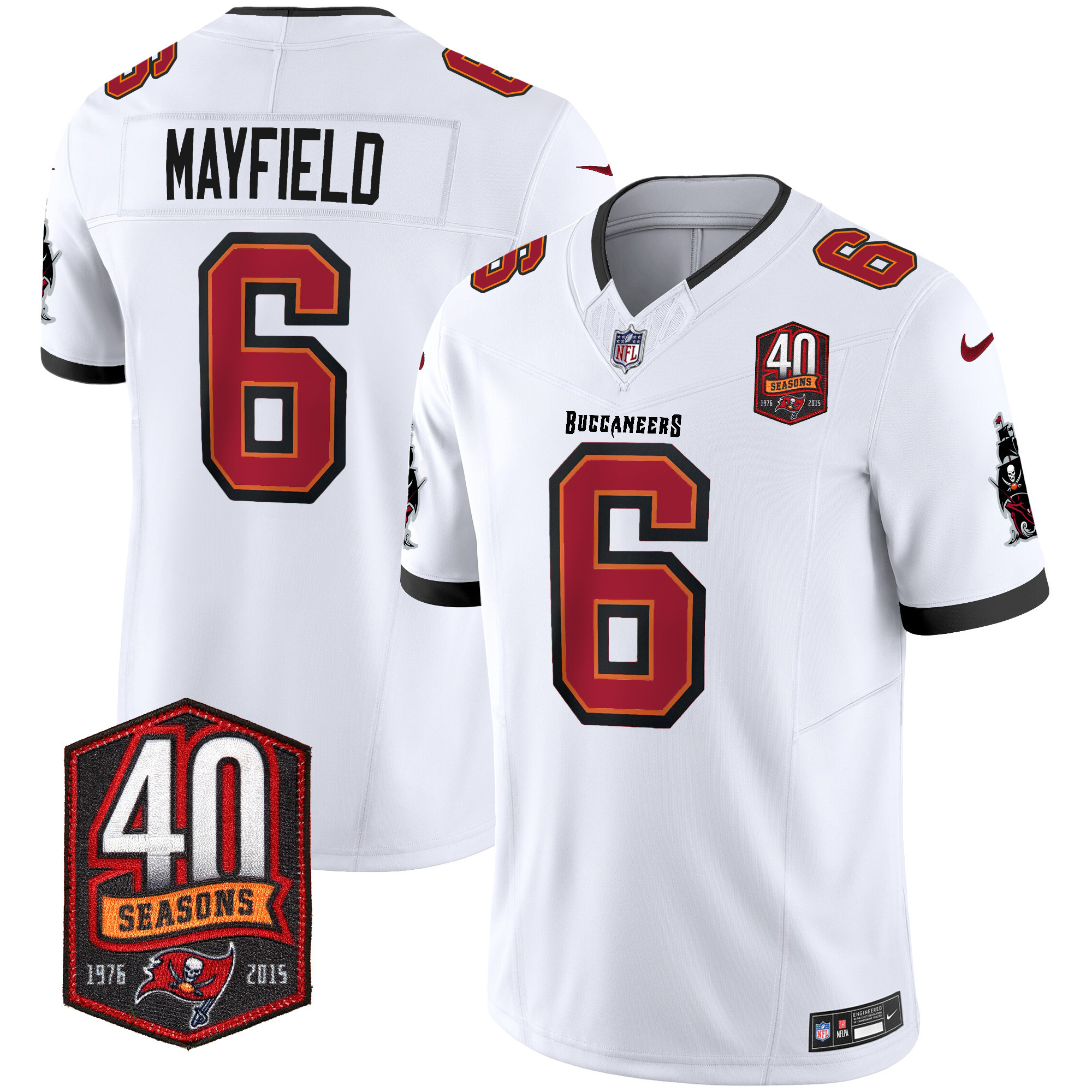 Men's Buccaneers 40th Season Patch Vapor Limited Jersey - All Stitched - Image 25