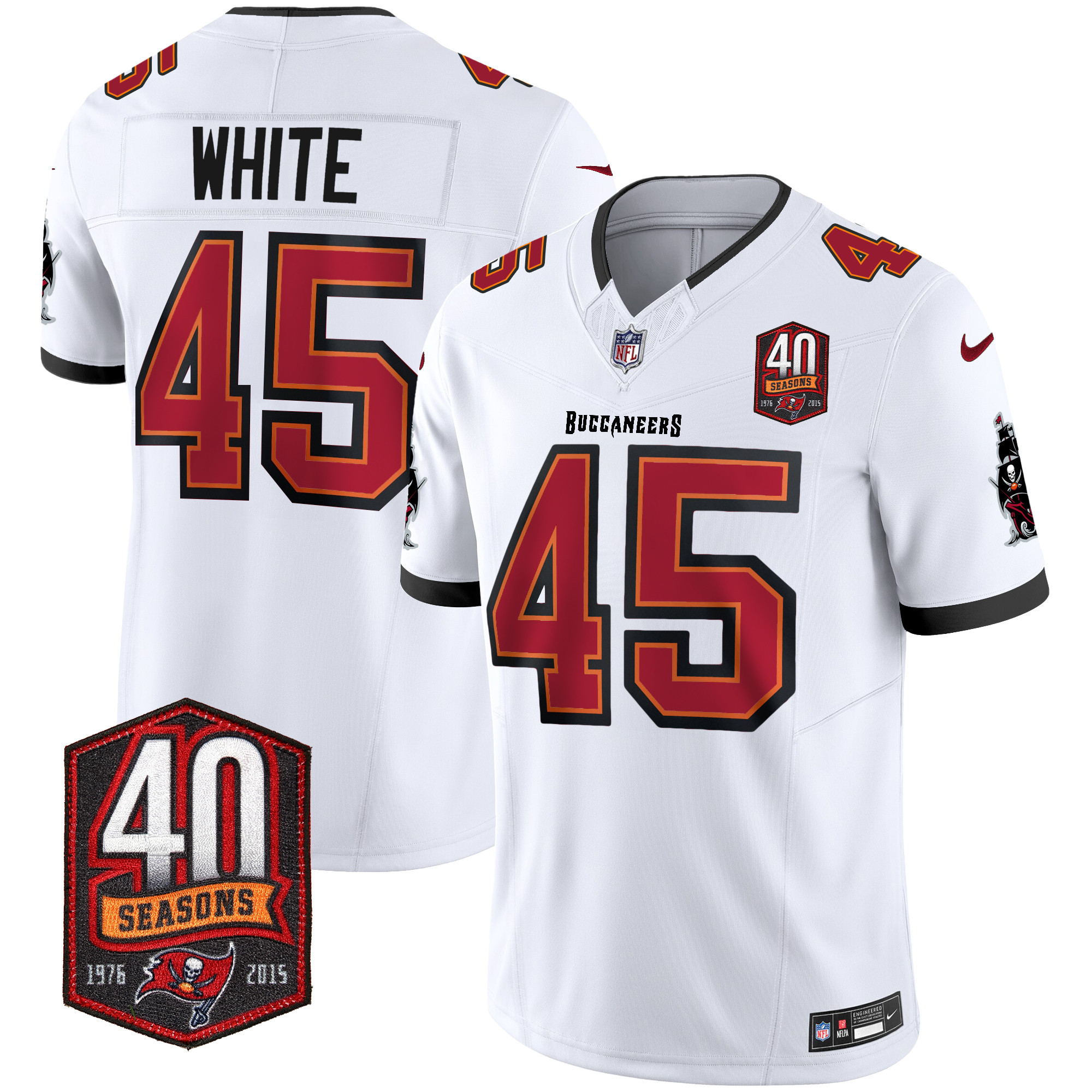 Men's Buccaneers 40th Season Patch Vapor Limited Jersey - All Stitched - Image 28