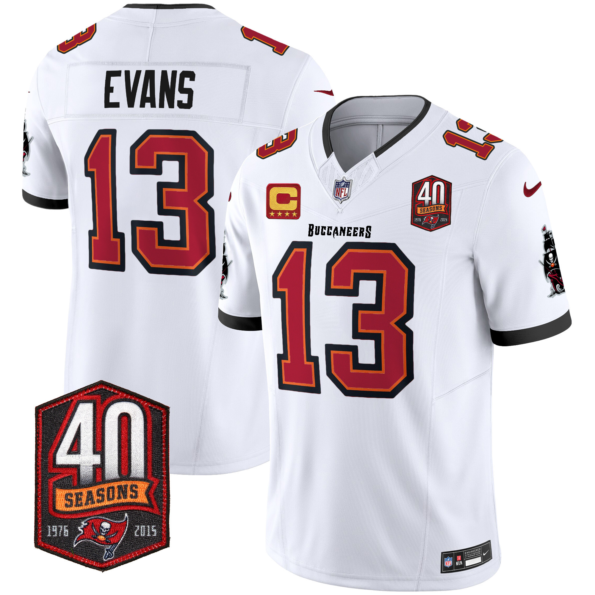 Men's Buccaneers 40th Season Patch Vapor Limited Jersey - All Stitched - Image 23