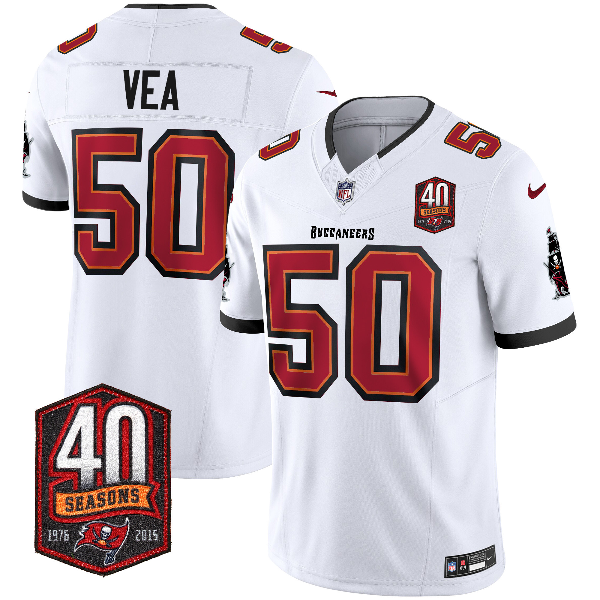 Men's Buccaneers 40th Season Patch Vapor Limited Jersey - All Stitched - Image 26