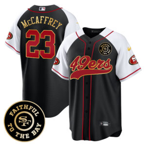 Men's 49ers Faithful To The Bay Patch Baseball Jersey - All Stitched