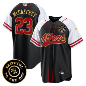 Men's 49ers Faithful To The Bay Patch Baseball Jersey V2 - All Stitched