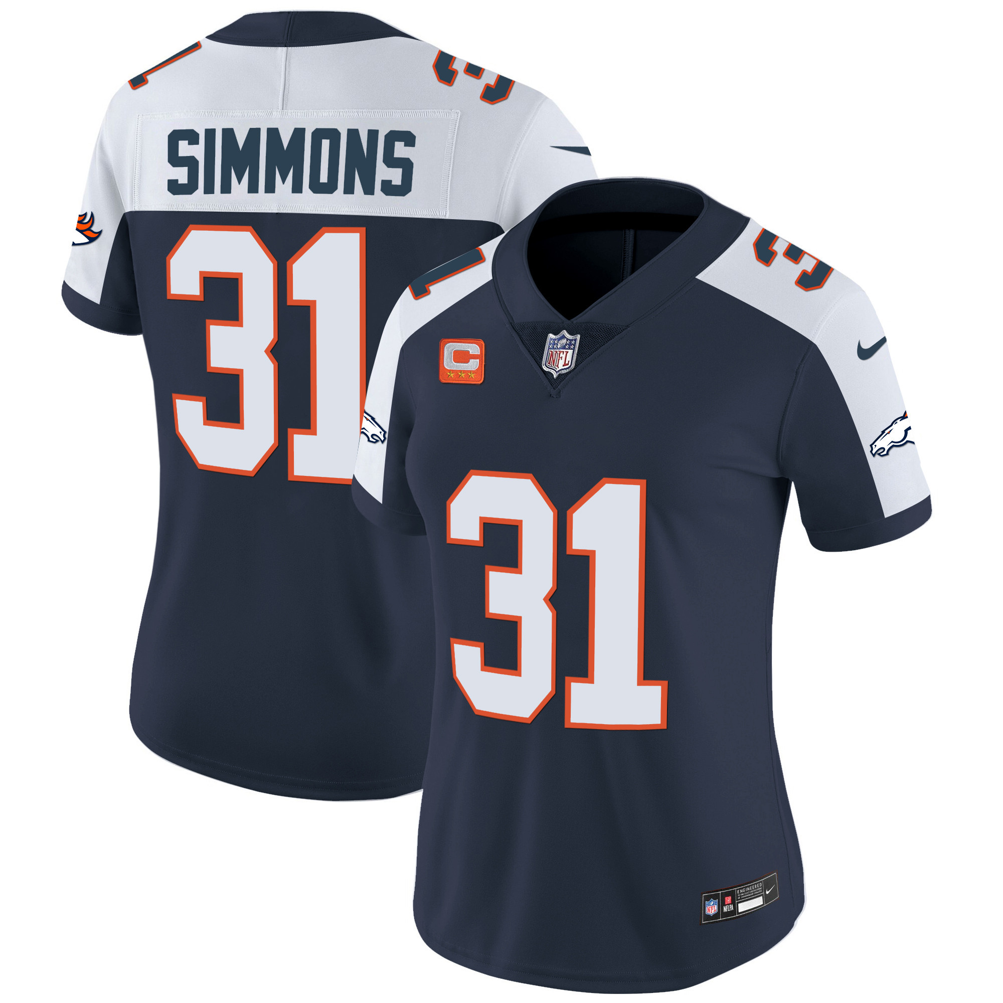 Women's Denver Broncos Vapor Limited Jersey - All Stitched - Image 34