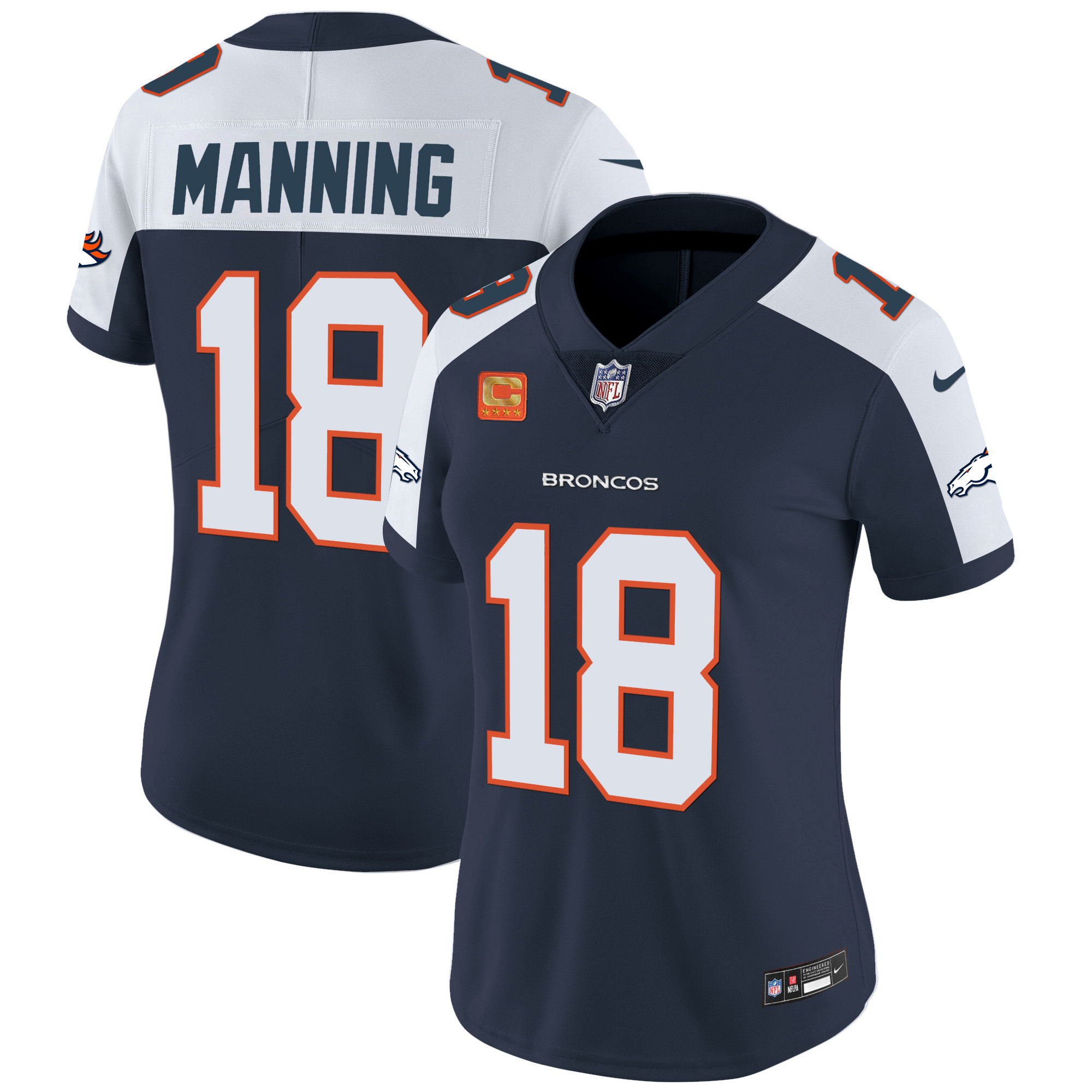 Women's Denver Broncos Vapor Limited Jersey - All Stitched - Image 33