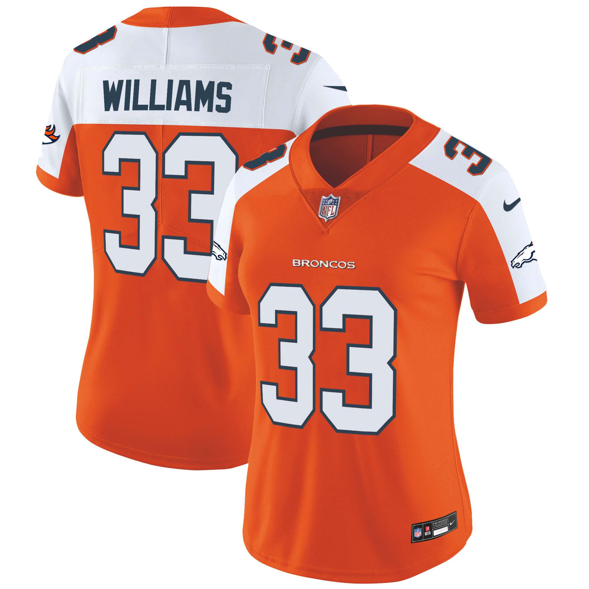 Women's Denver Broncos Vapor Limited Jersey - All Stitched - Image 24