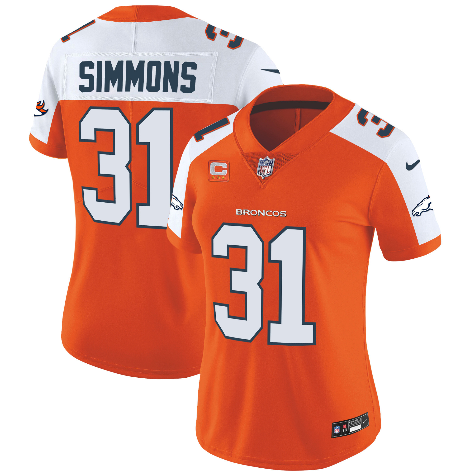 Women's Denver Broncos Vapor Limited Jersey - All Stitched - Image 27