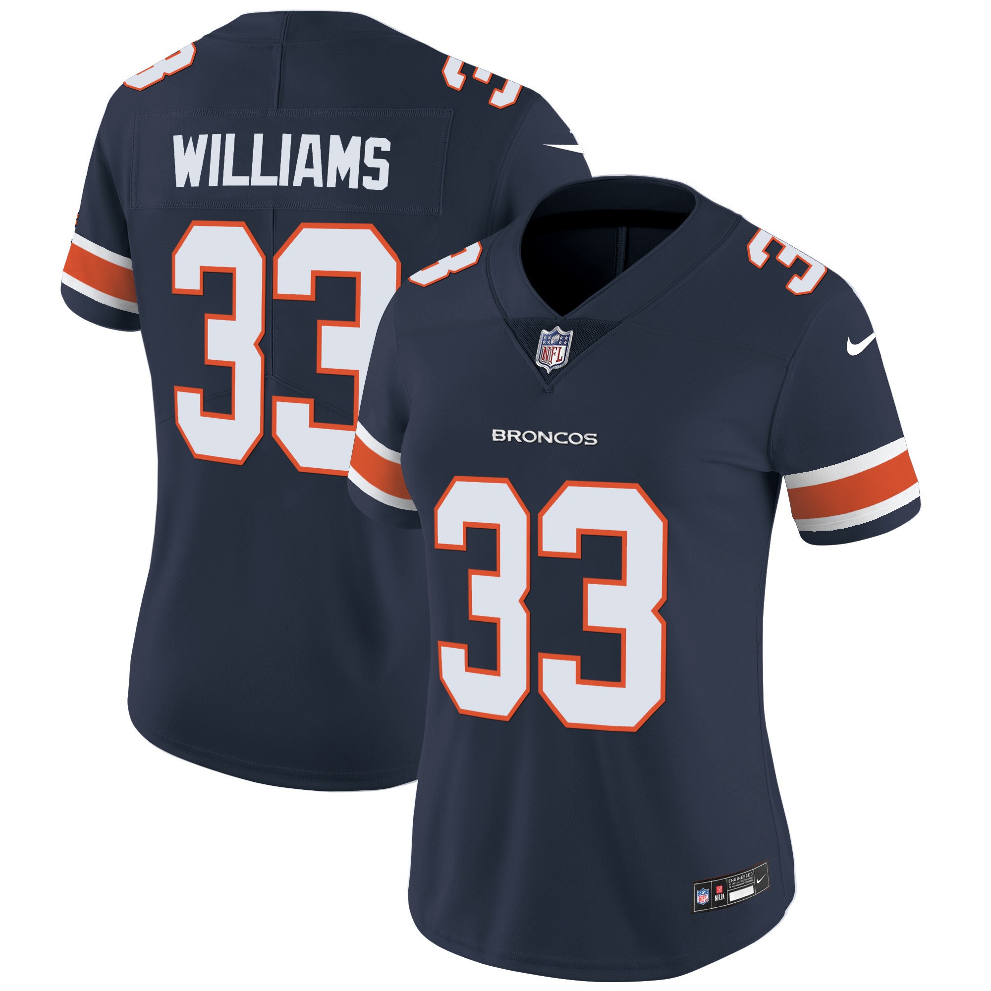 Women's Denver Broncos Vapor Limited Jersey - All Stitched - Image 10