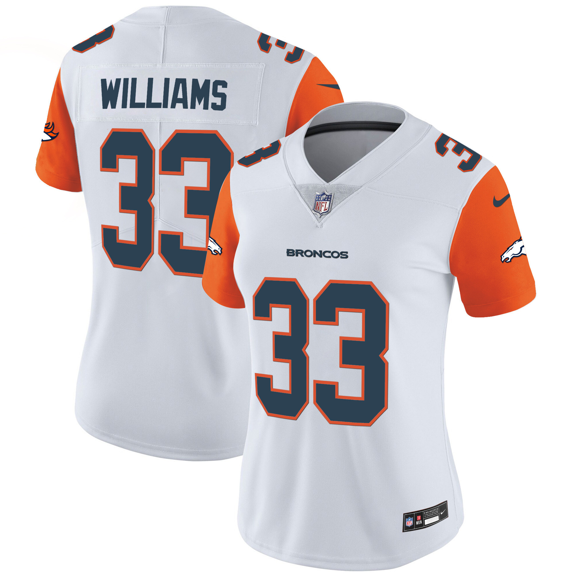Women's Denver Broncos Vapor Limited Jersey - All Stitched - Image 38