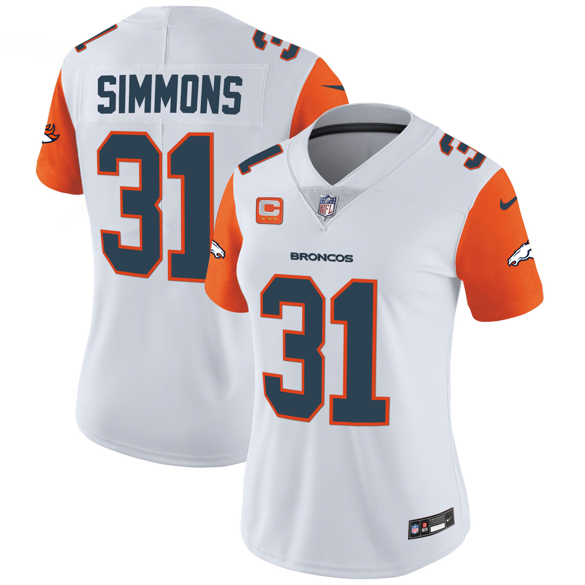 Women's Denver Broncos Vapor Limited Jersey - All Stitched - Image 41
