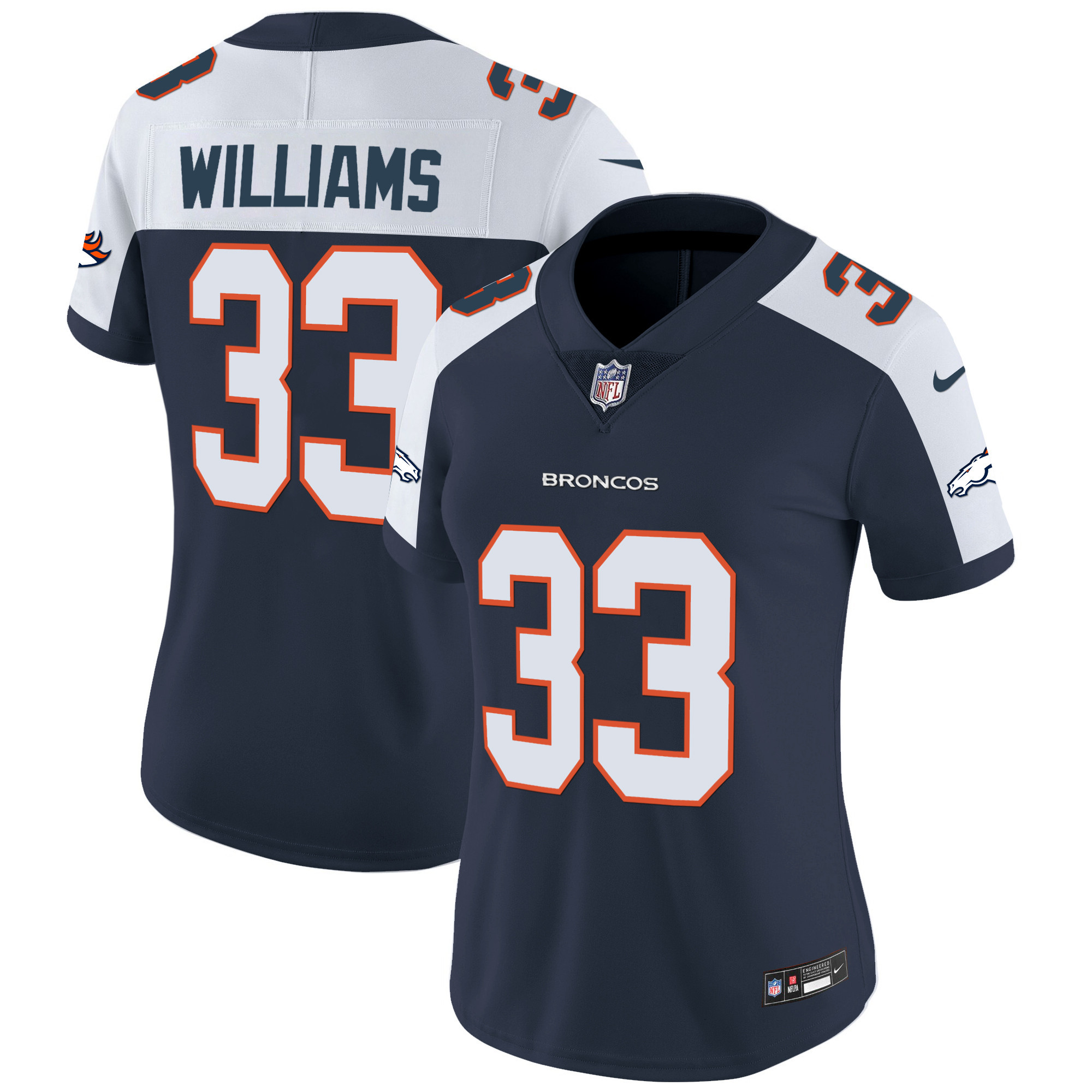 Women's Denver Broncos Vapor Limited Jersey - All Stitched - Image 31