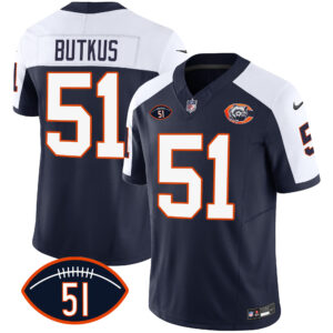Men's Bears Throwback Dick Butkus Patch Jersey - All Stitched