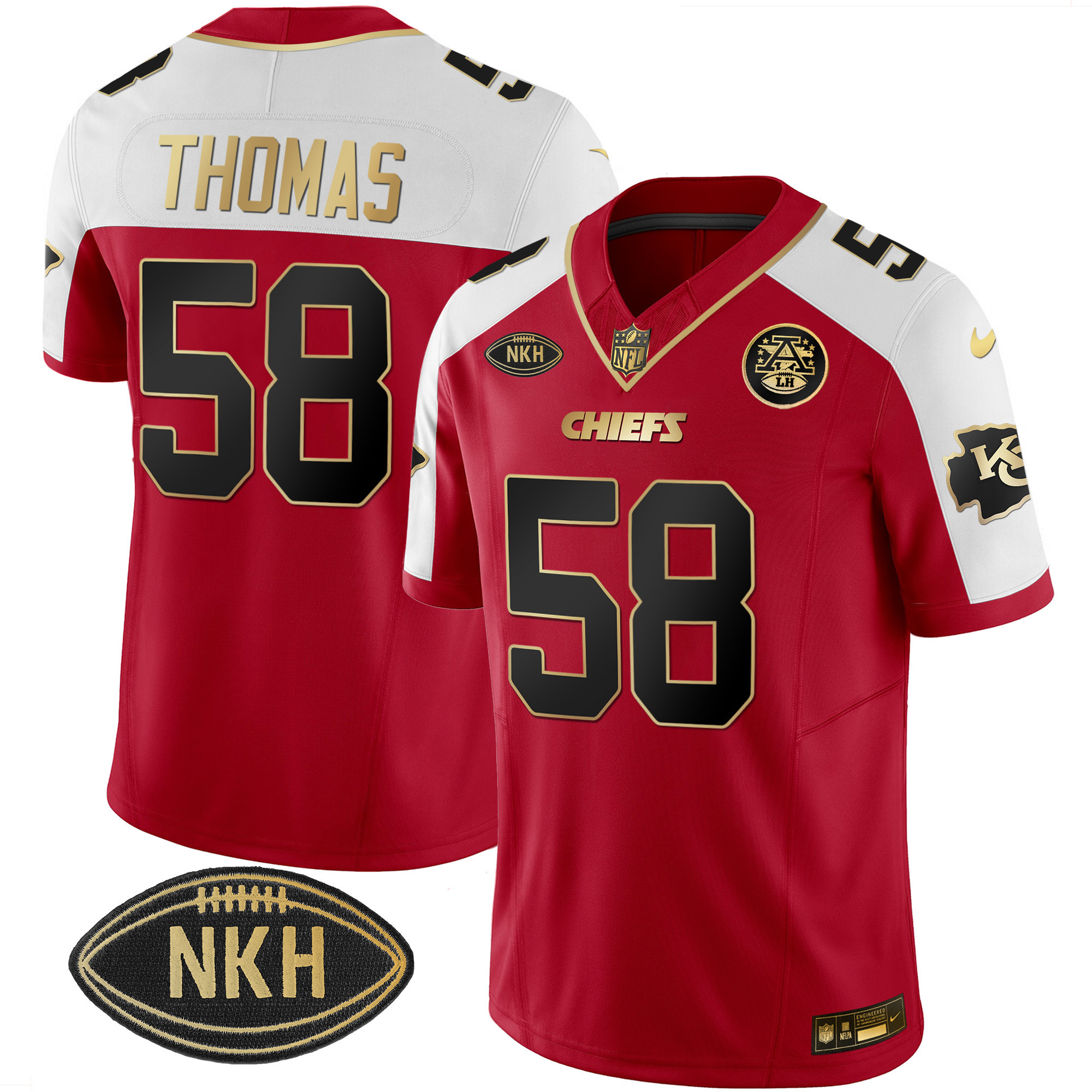 Men's Chiefs NKH Patch 2023 Vapor Limited Jersey - All Stitched - Image 4