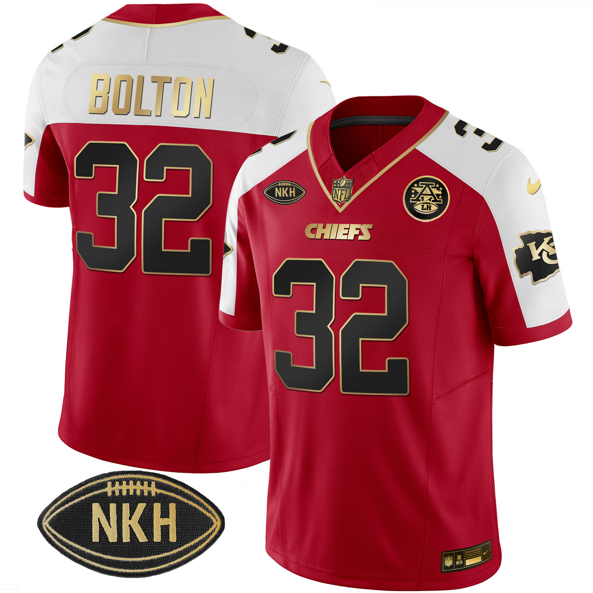 Men's Chiefs NKH Patch 2023 Vapor Limited Jersey - All Stitched - Image 3