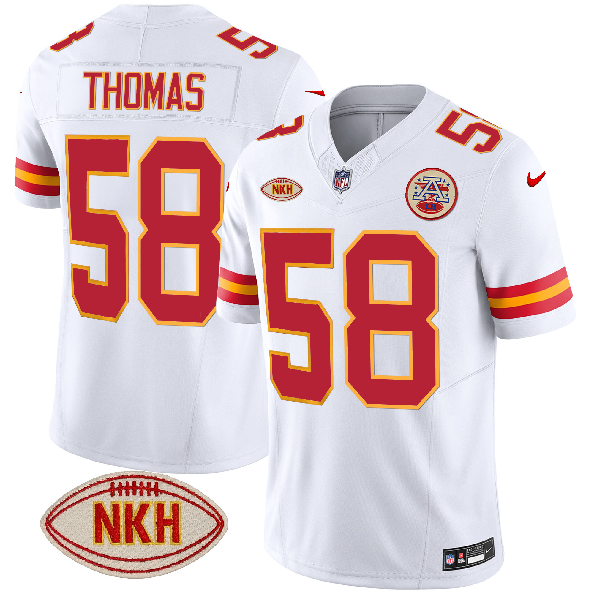 Men's Chiefs NKH Patch 2023 Vapor Limited Jersey - All Stitched - Image 40