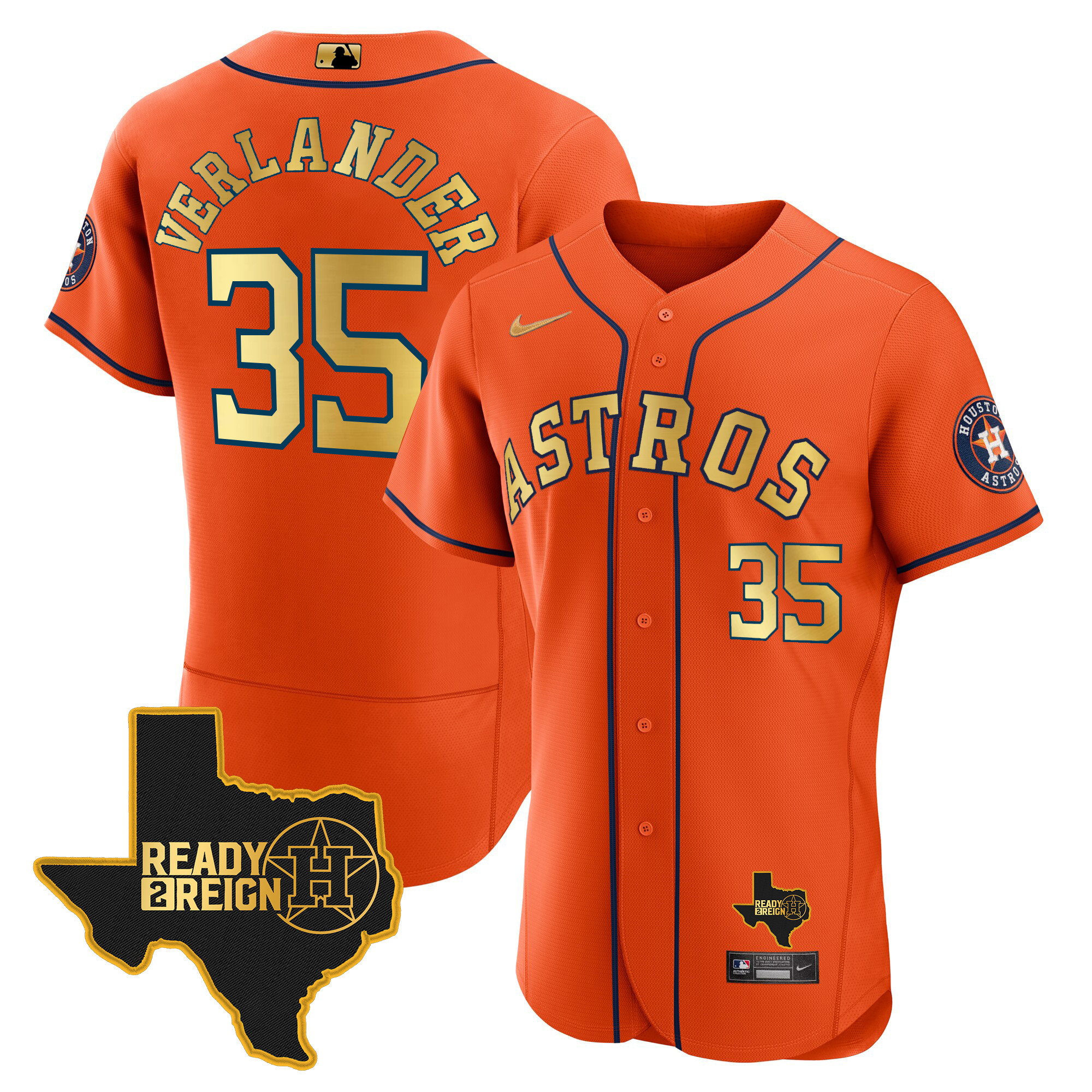 Men's Houston Astros 2024 Ready 2 Reign Flex Base Jersey - All Stitched - Image 19