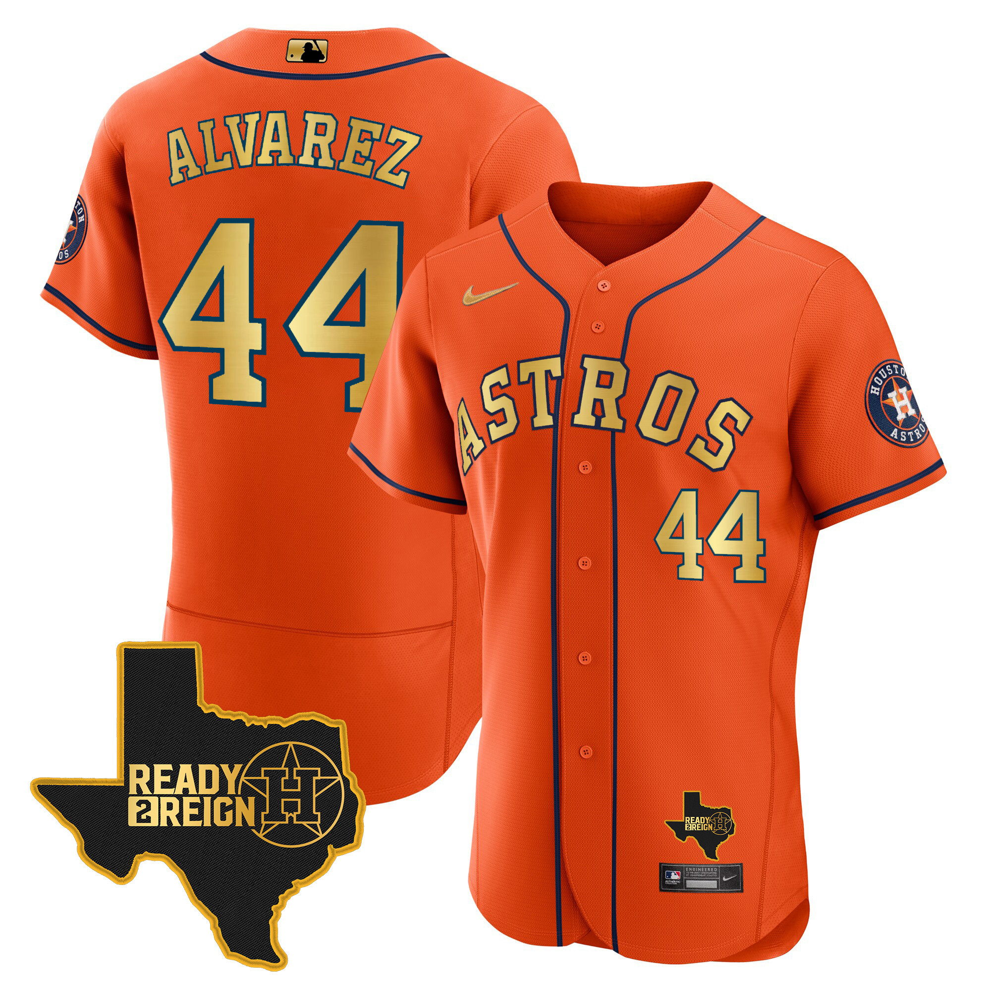 Men's Houston Astros 2024 Ready 2 Reign Flex Base Jersey - All Stitched - Image 18
