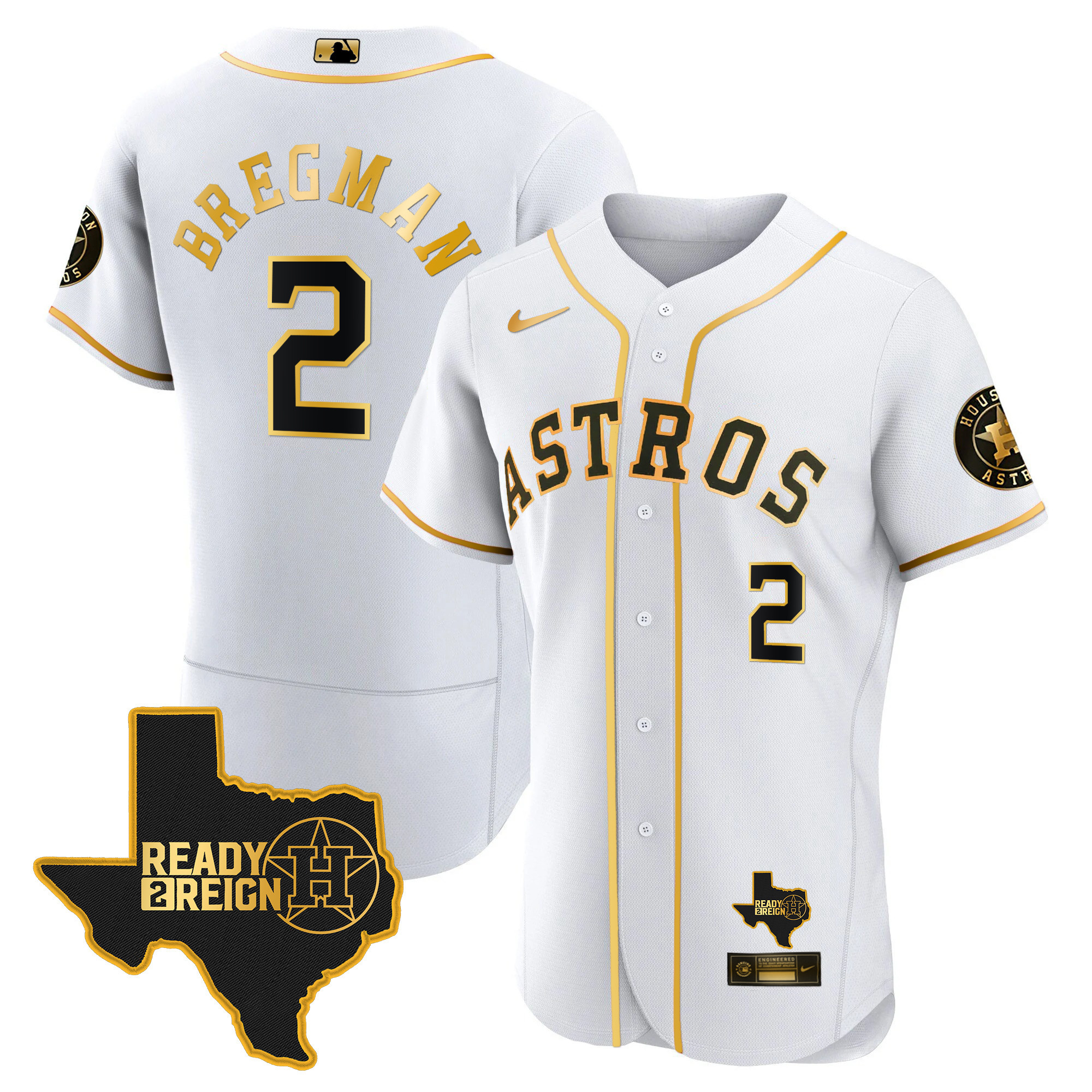 Men's Houston Astros 2024 Ready 2 Reign Flex Base Jersey - All Stitched - Image 9