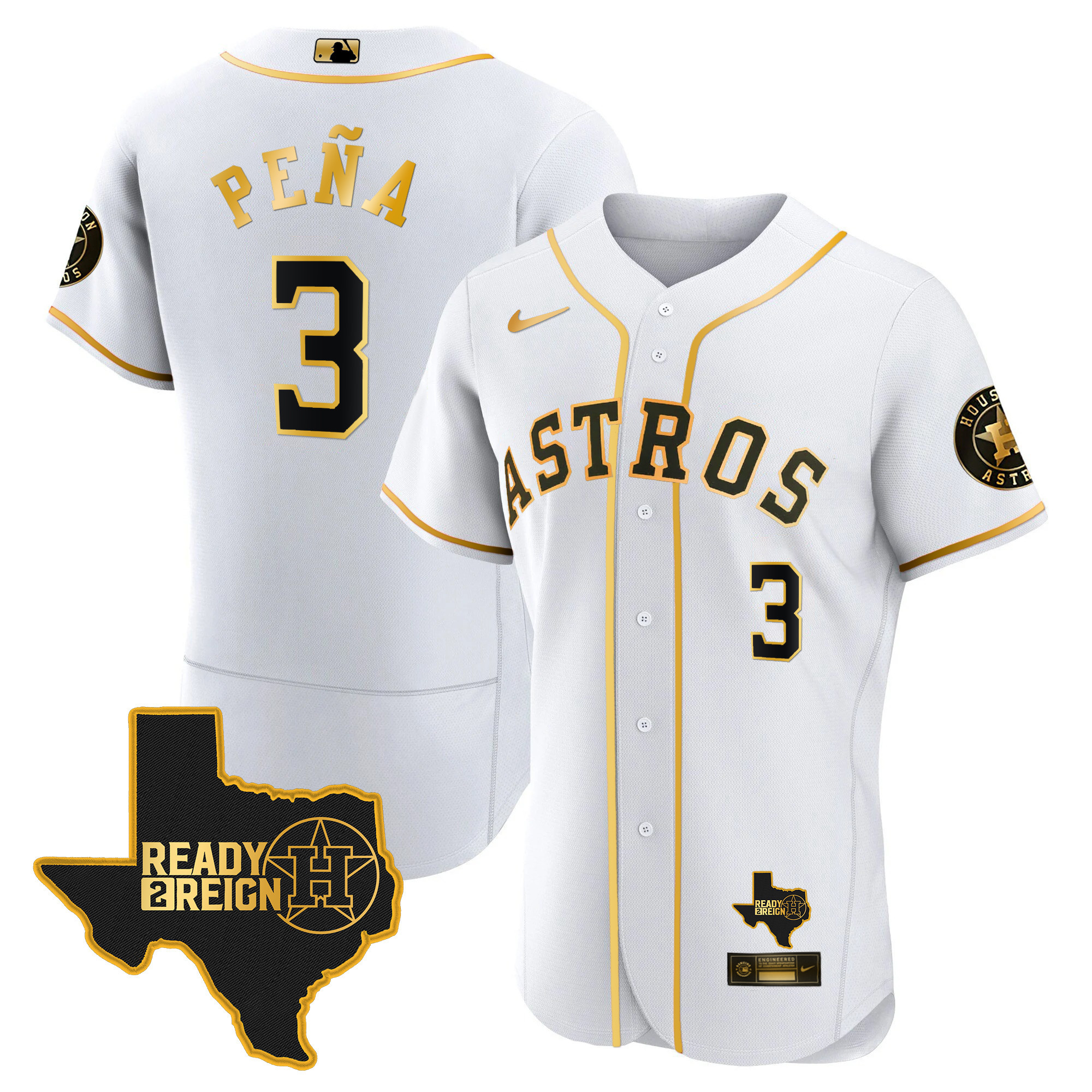 Men's Houston Astros 2024 Ready 2 Reign Flex Base Jersey - All Stitched - Image 8