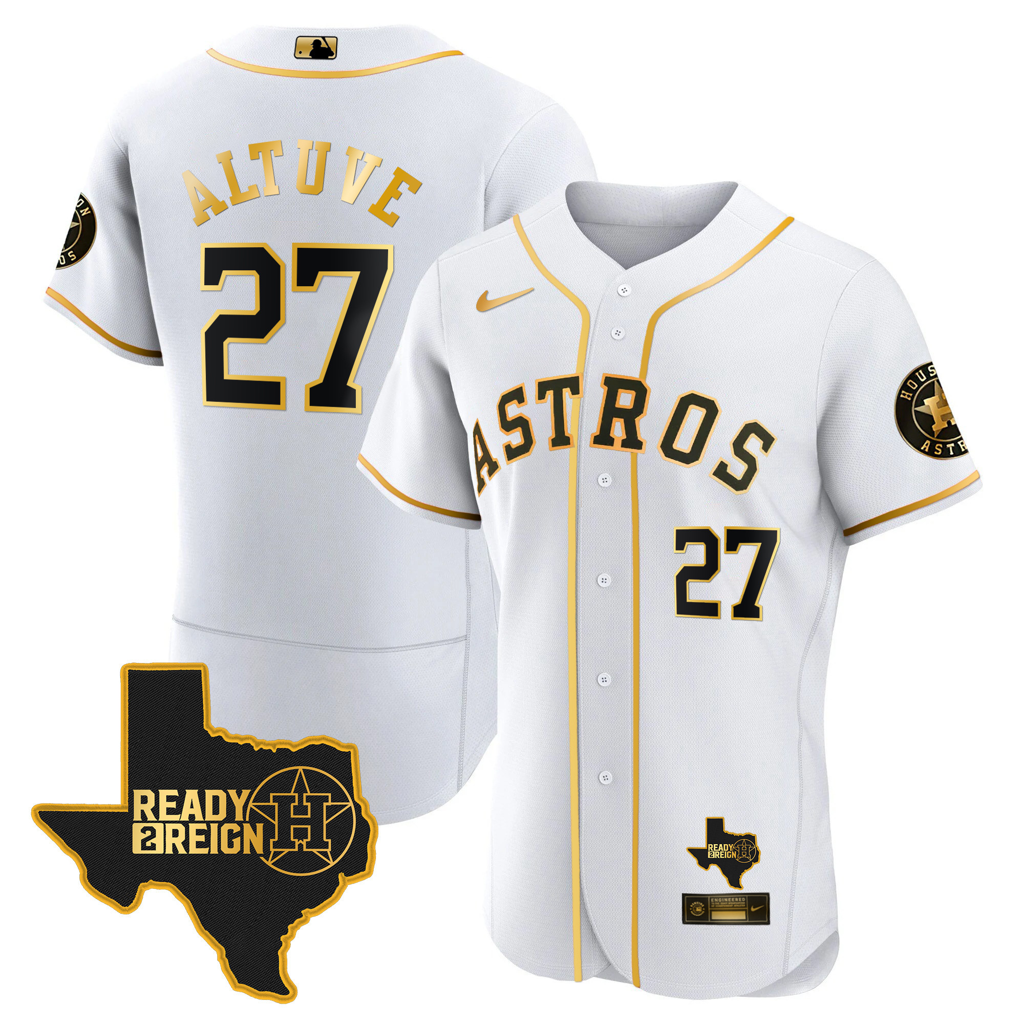 Men's Houston Astros 2024 Ready 2 Reign Flex Base Jersey - All Stitched - Image 10
