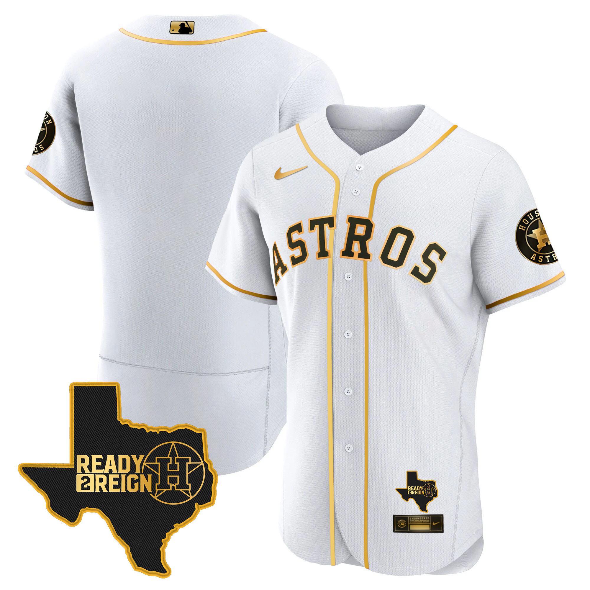 Men's Houston Astros 2024 Ready 2 Reign Flex Base Jersey - All Stitched - Image 14