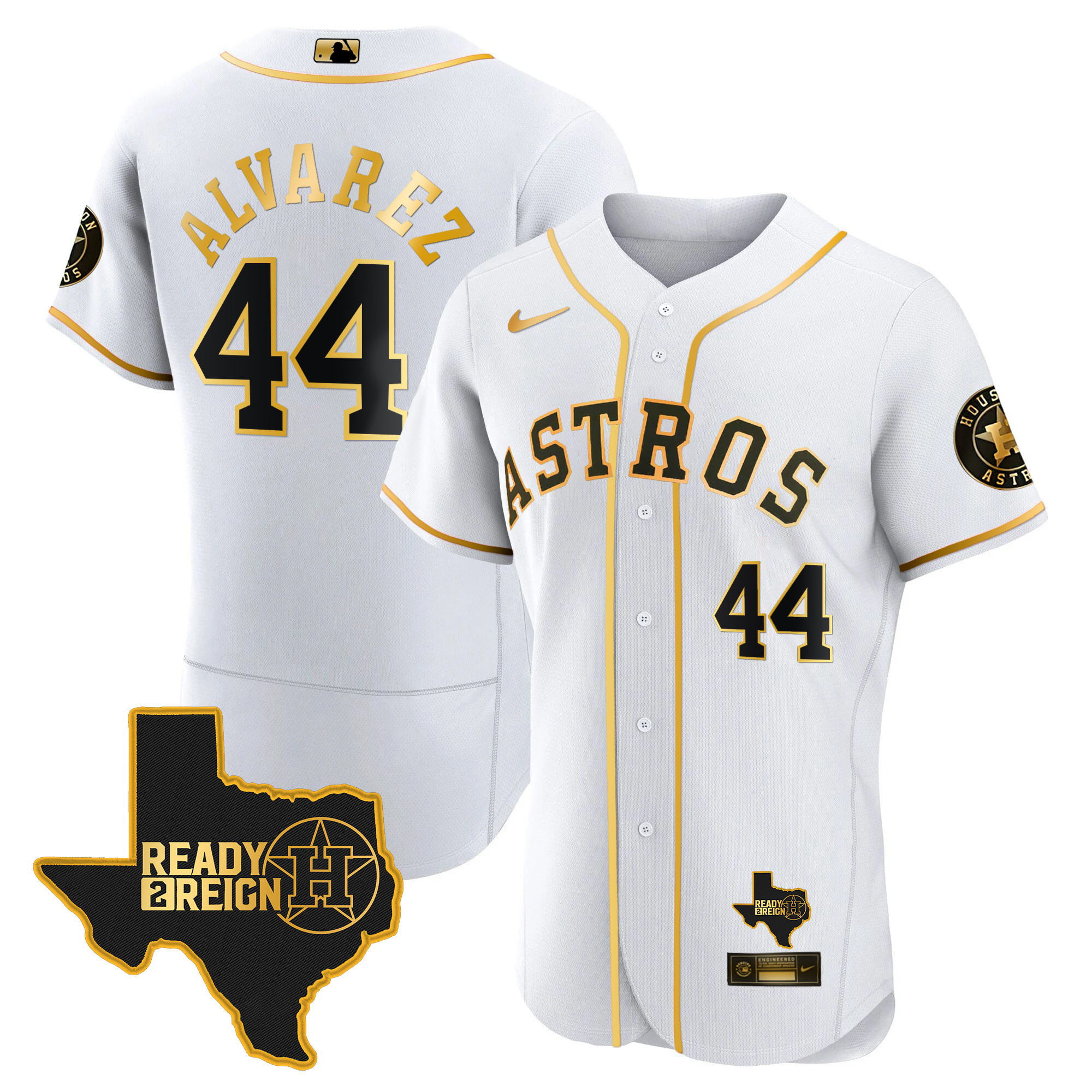 Men's Houston Astros 2024 Ready 2 Reign Flex Base Jersey - All Stitched - Image 11