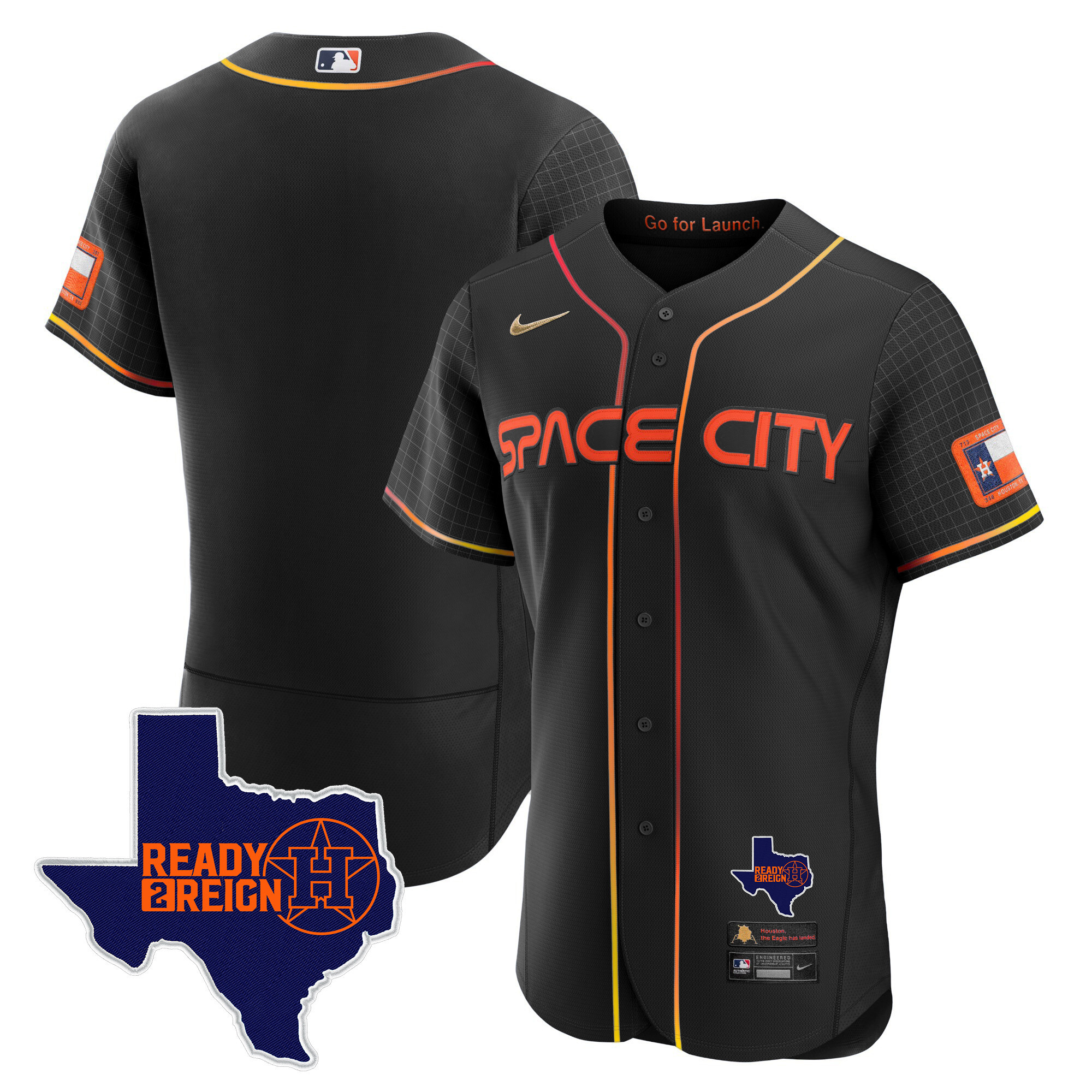 Men's Astros 2024 Space City Ready 2 Reign Flex Base Jersey - All Stitched - Image 21