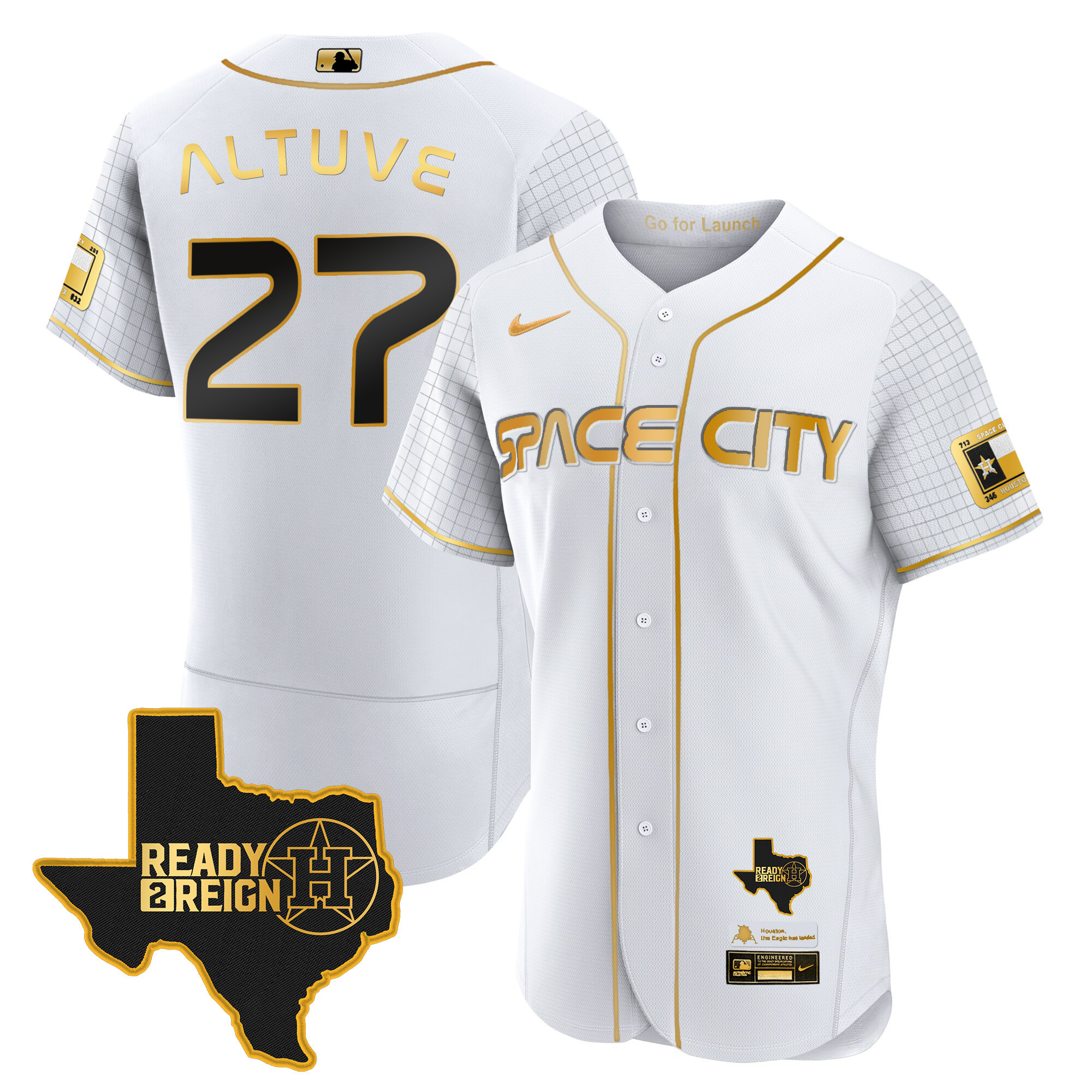 Men's Astros 2024 Space City Ready 2 Reign Flex Base Jersey - All Stitched - Image 10