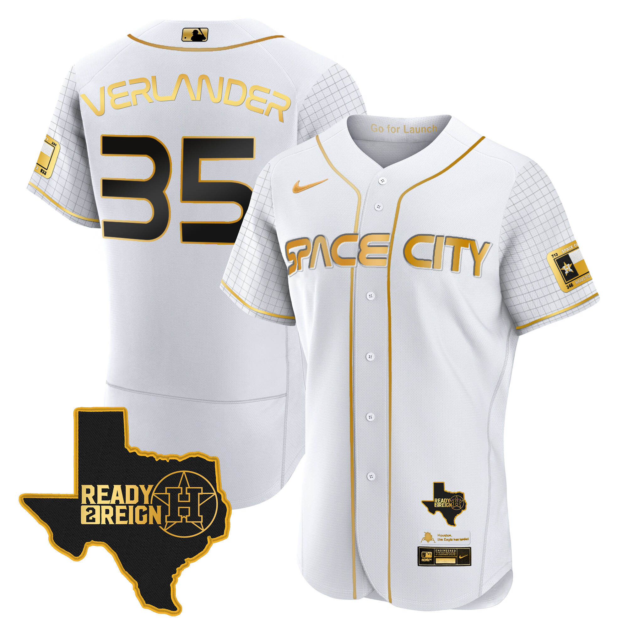 Men's Astros 2024 Space City Ready 2 Reign Flex Base Jersey - All Stitched - Image 12