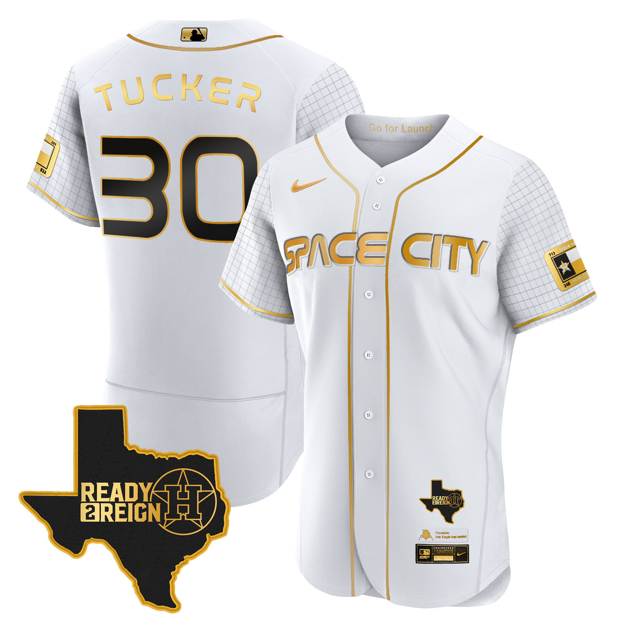 Men's Astros 2024 Space City Ready 2 Reign Flex Base Jersey - All Stitched - Image 13