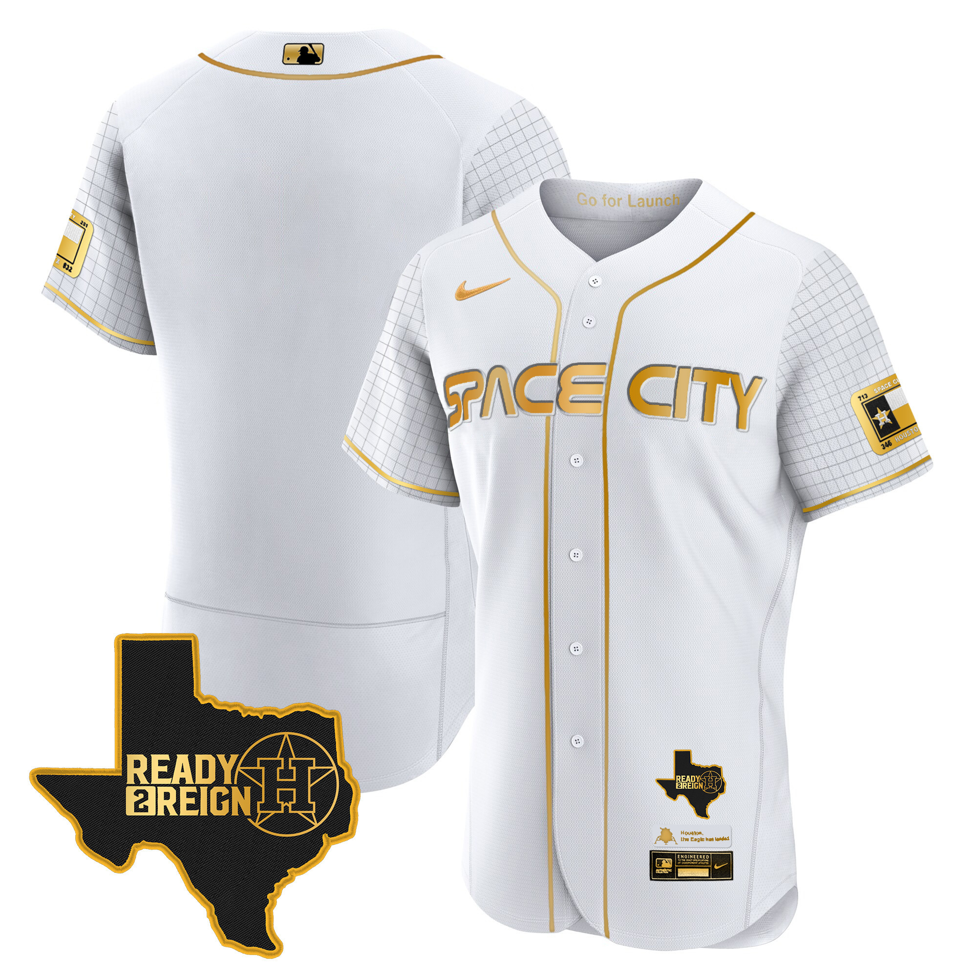 Men's Astros 2024 Space City Ready 2 Reign Flex Base Jersey - All Stitched - Image 14