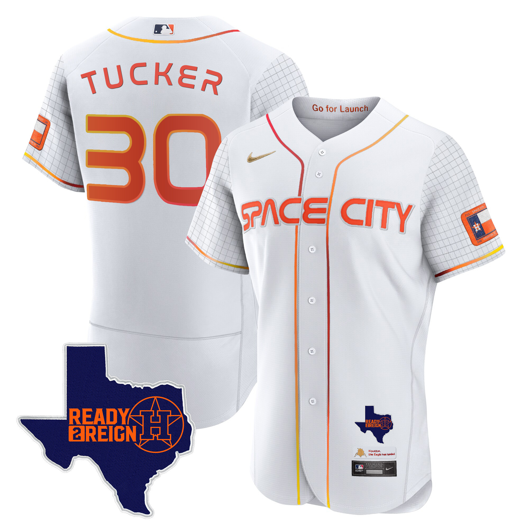 Men's Astros 2024 Space City Ready 2 Reign Flex Base Jersey - All Stitched - Image 27