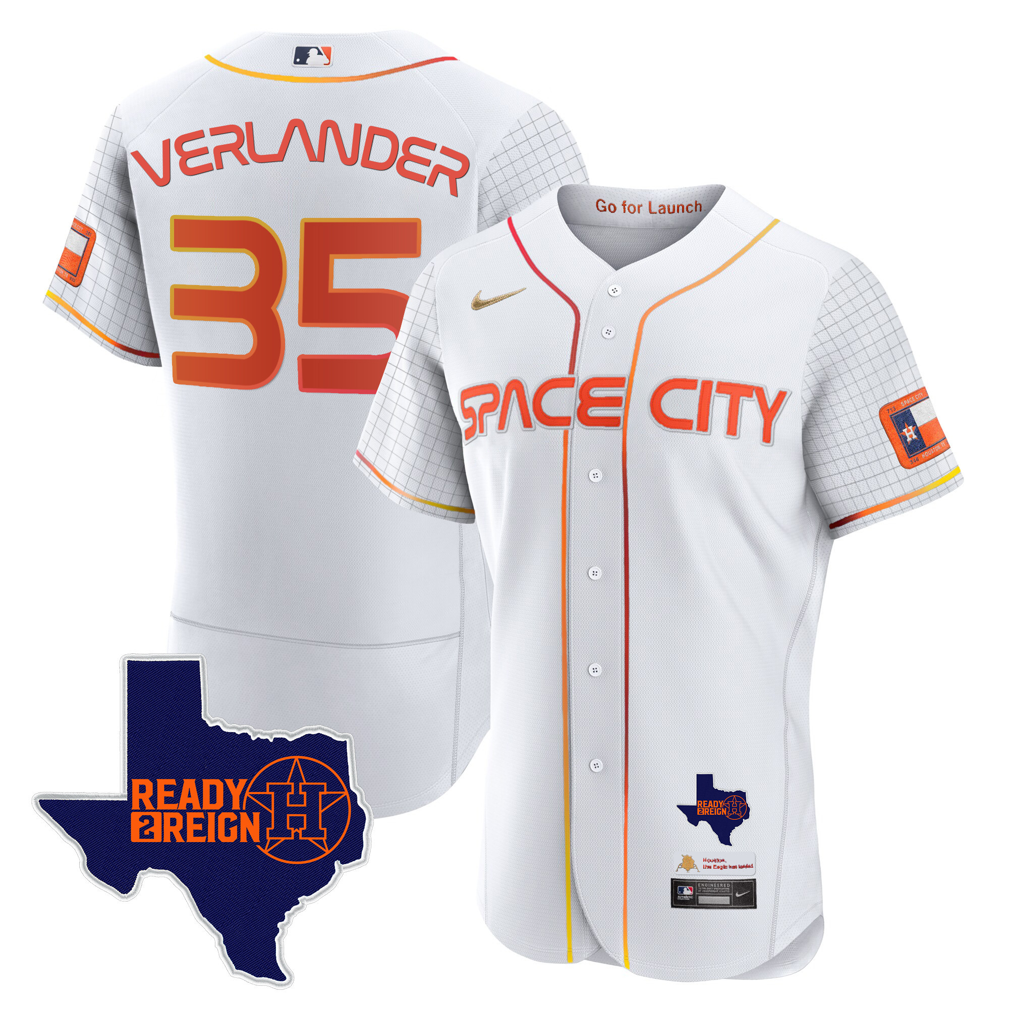 Men's Astros 2024 Space City Ready 2 Reign Flex Base Jersey - All Stitched - Image 26