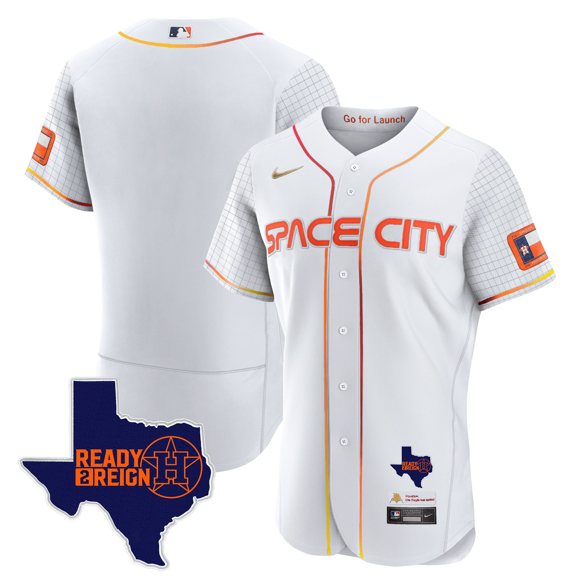 Men's Astros 2024 Space City Ready 2 Reign Flex Base Jersey - All Stitched - Image 28