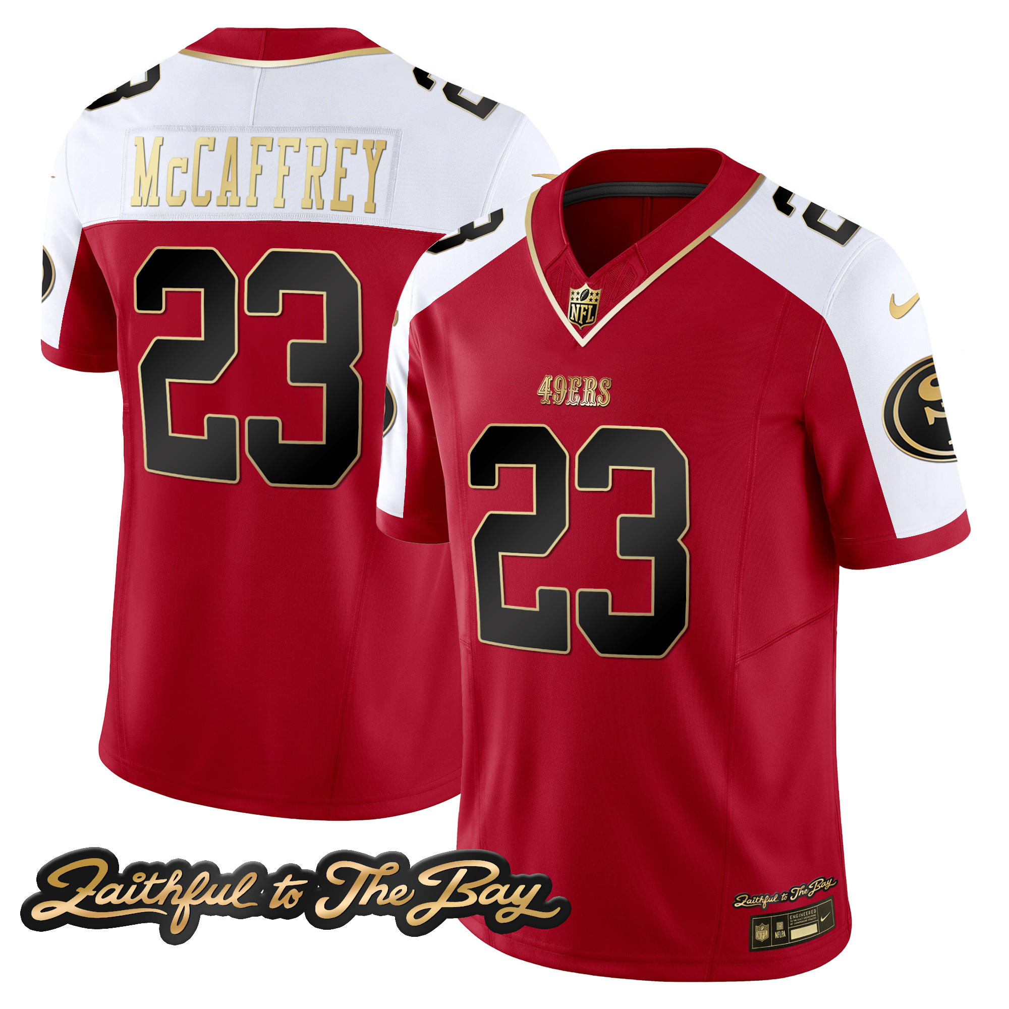 Men's 49ers Faithful To The Bay Patch Vapor Limited Jersey V3 - All Stitched - Image 41