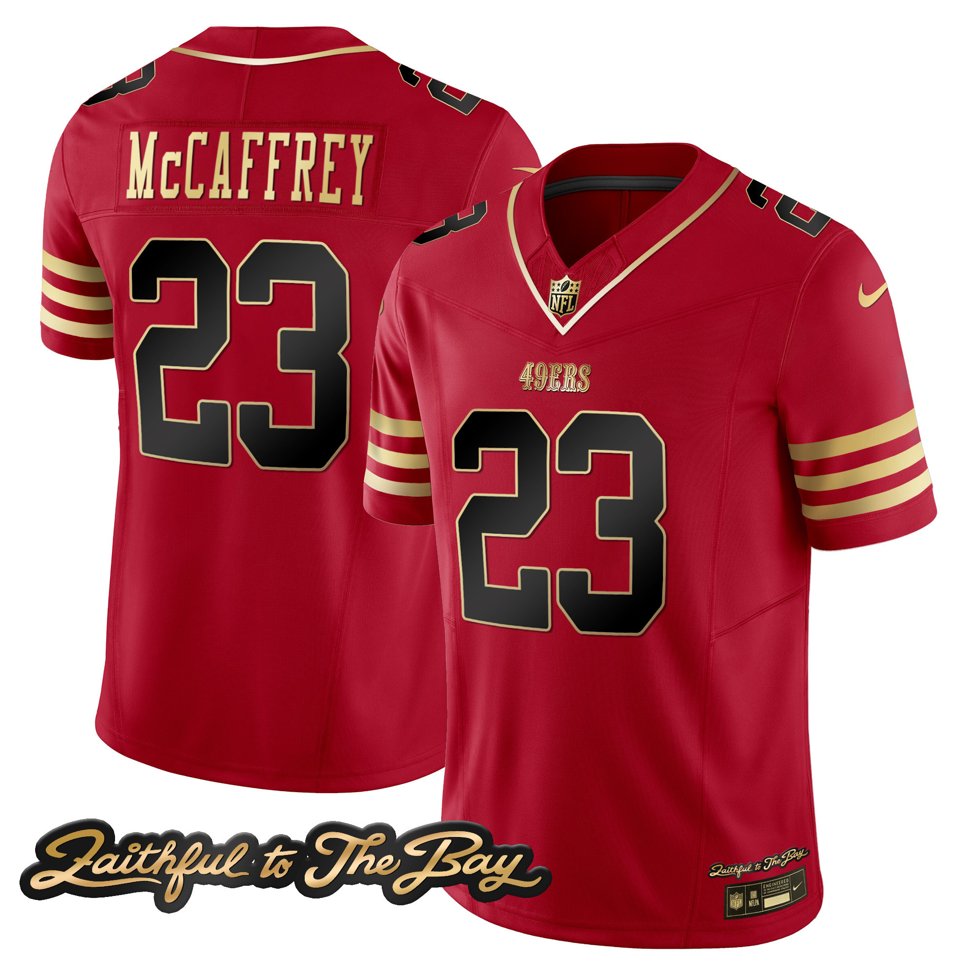 Men's 49ers Faithful To The Bay Patch Vapor Limited Jersey V3 - All Stitched - Image 11