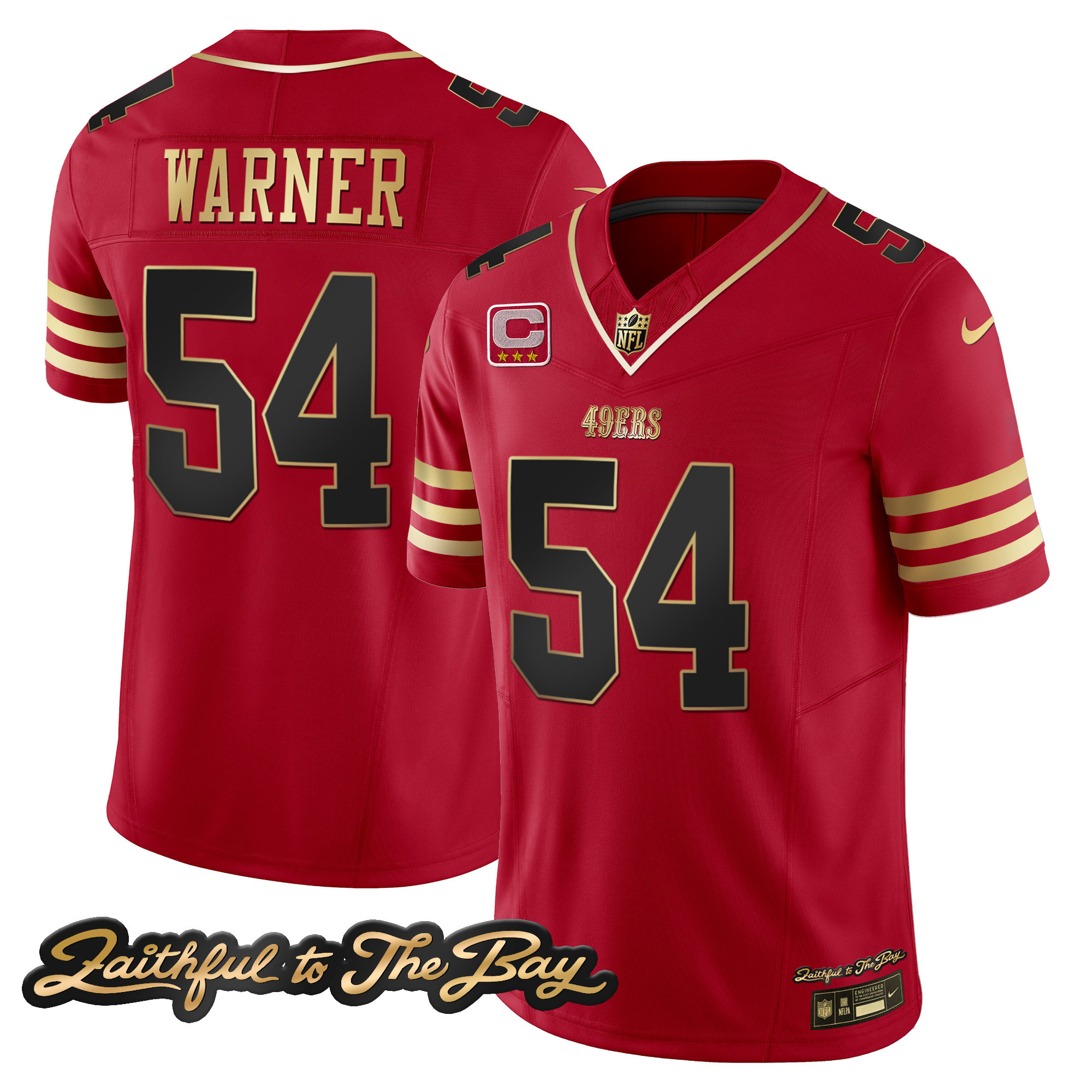 Men's 49ers Faithful To The Bay Patch Vapor Limited Jersey V3 - All Stitched - Image 15