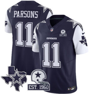 Men's Cowboys Throwback Texas Patch Vapor Limited Jersey - All Stitched