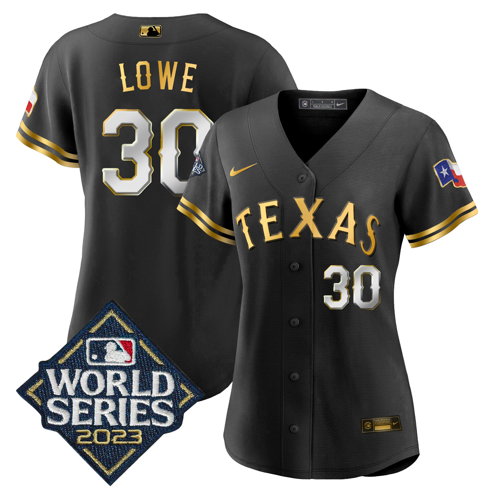 Women's Texas Rangers 2023 World Series Baseball Jersey - All Stitched - Image 4