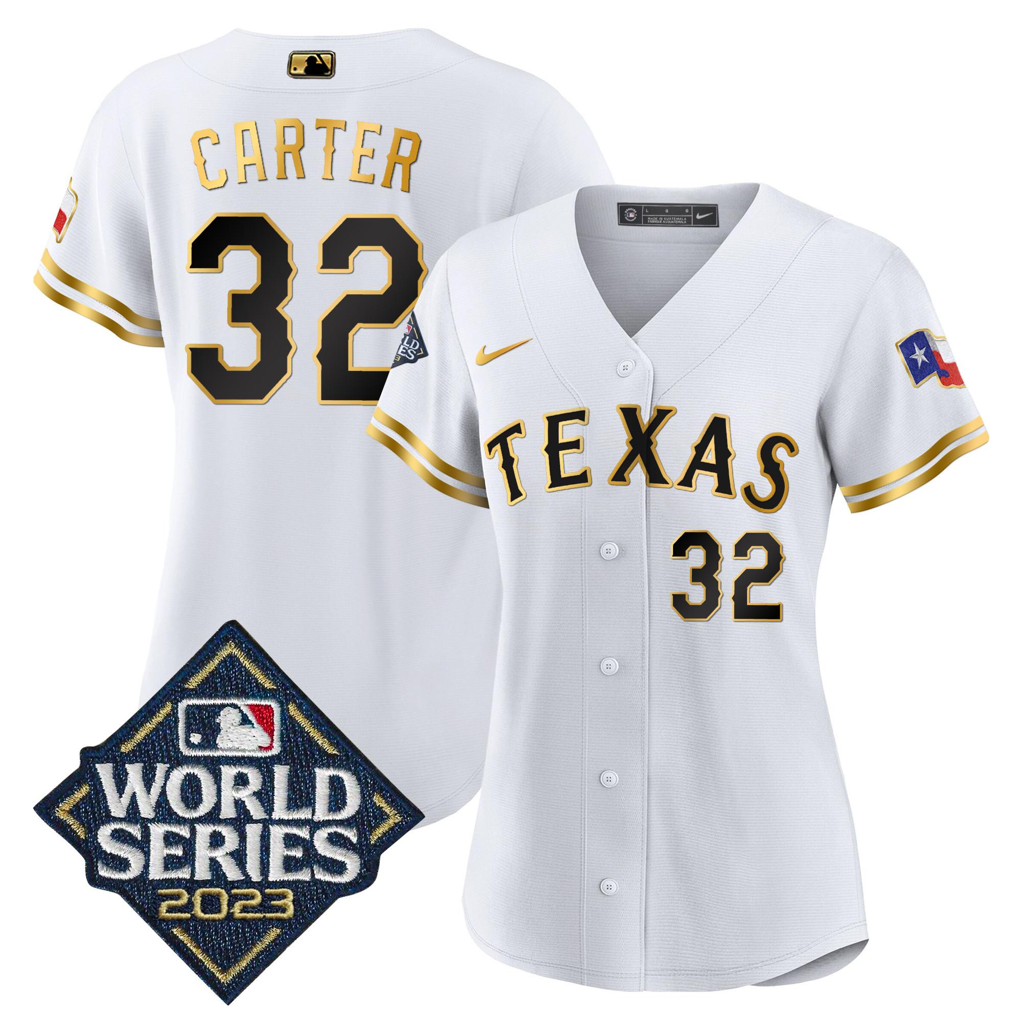 Women's Texas Rangers 2023 World Series Baseball Jersey - All Stitched - Image 16