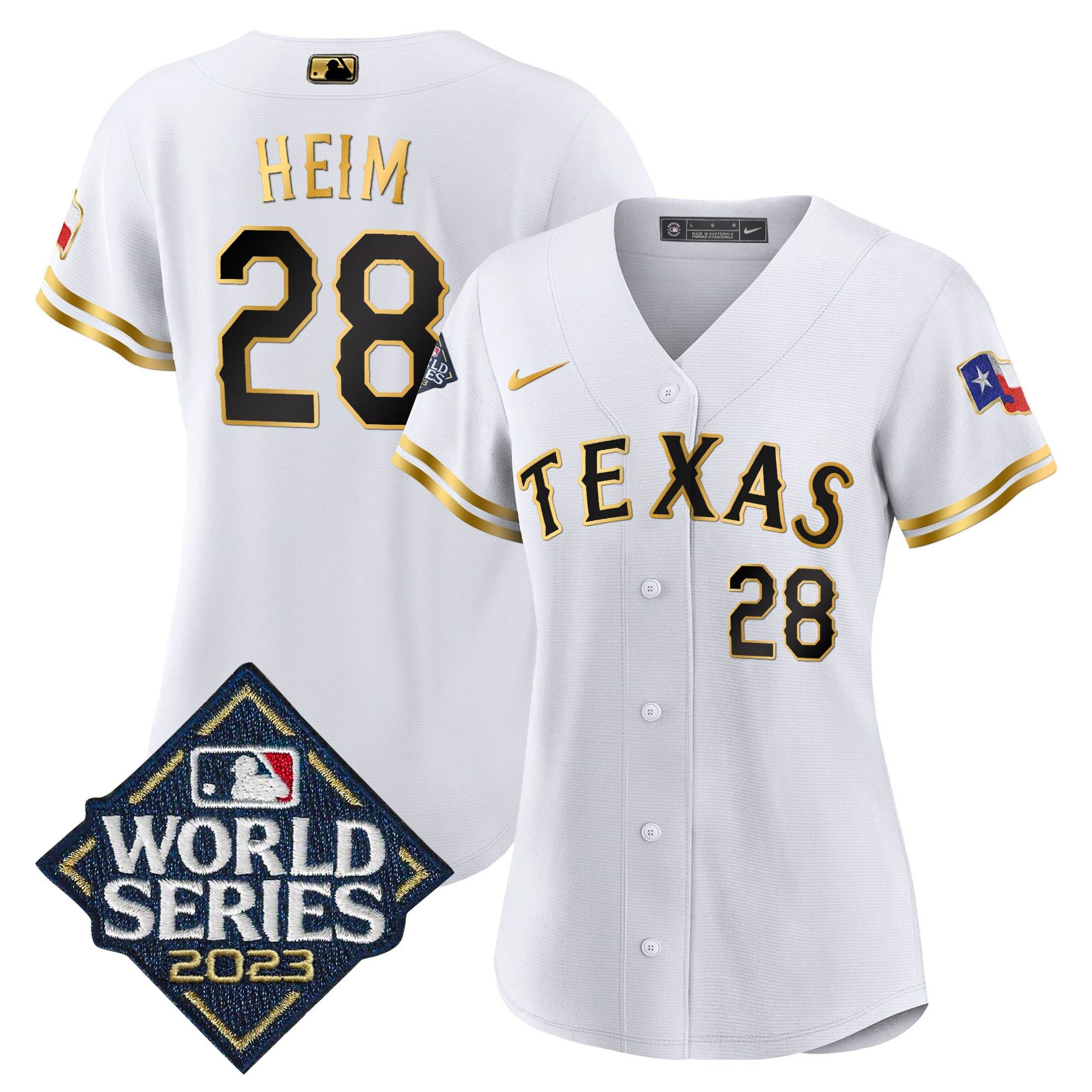 Women's Texas Rangers 2023 World Series Baseball Jersey - All Stitched - Image 17