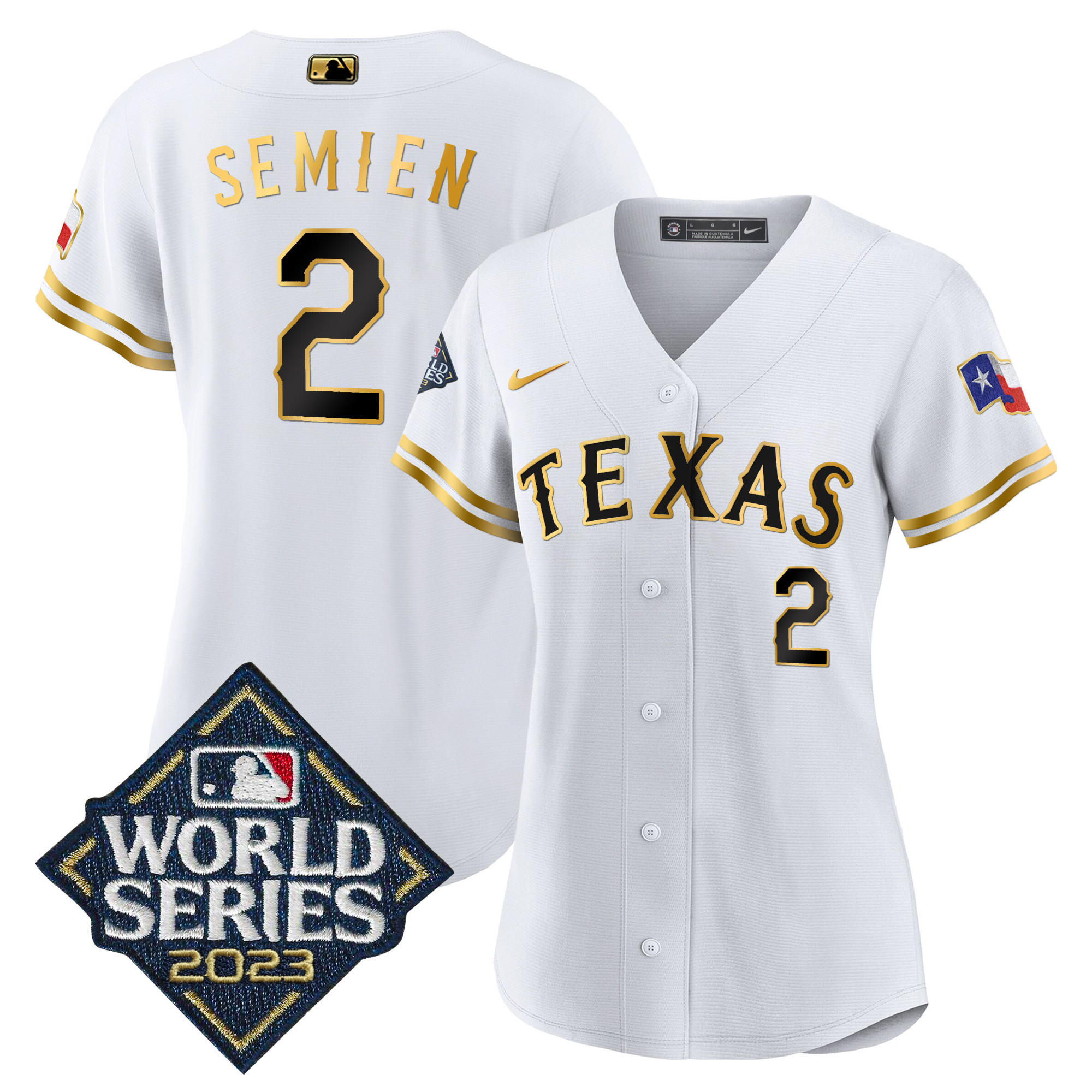 Women's Texas Rangers 2023 World Series Baseball Jersey - All Stitched - Image 11