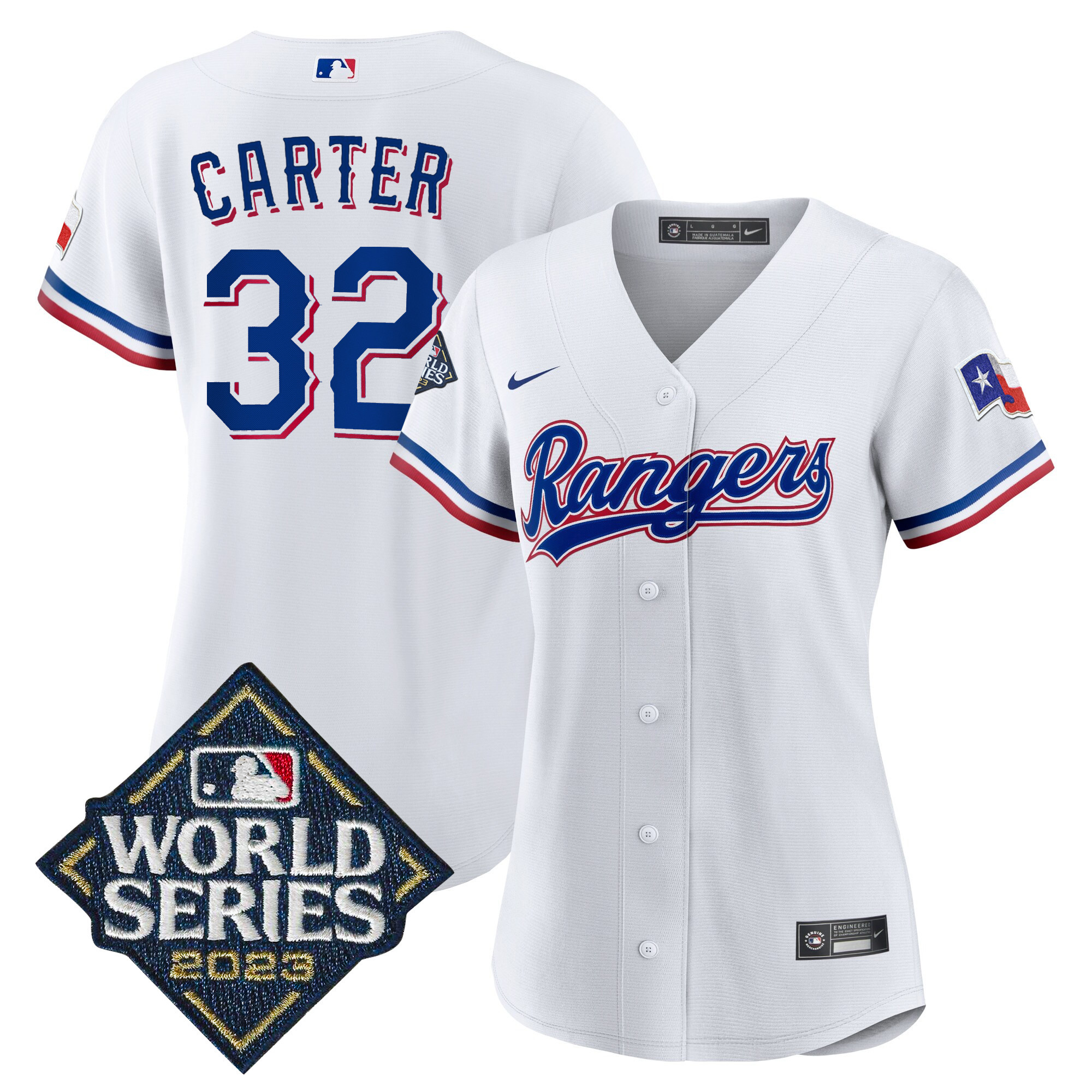 Women's Texas Rangers 2023 World Series Baseball Jersey - All Stitched - Image 25